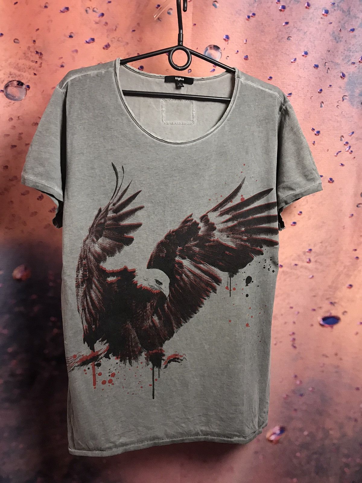 tigha Tigha streetwear luxury t shirt eagle logo Size US L / EU 52-54 / 3 - 2 Thumbnail