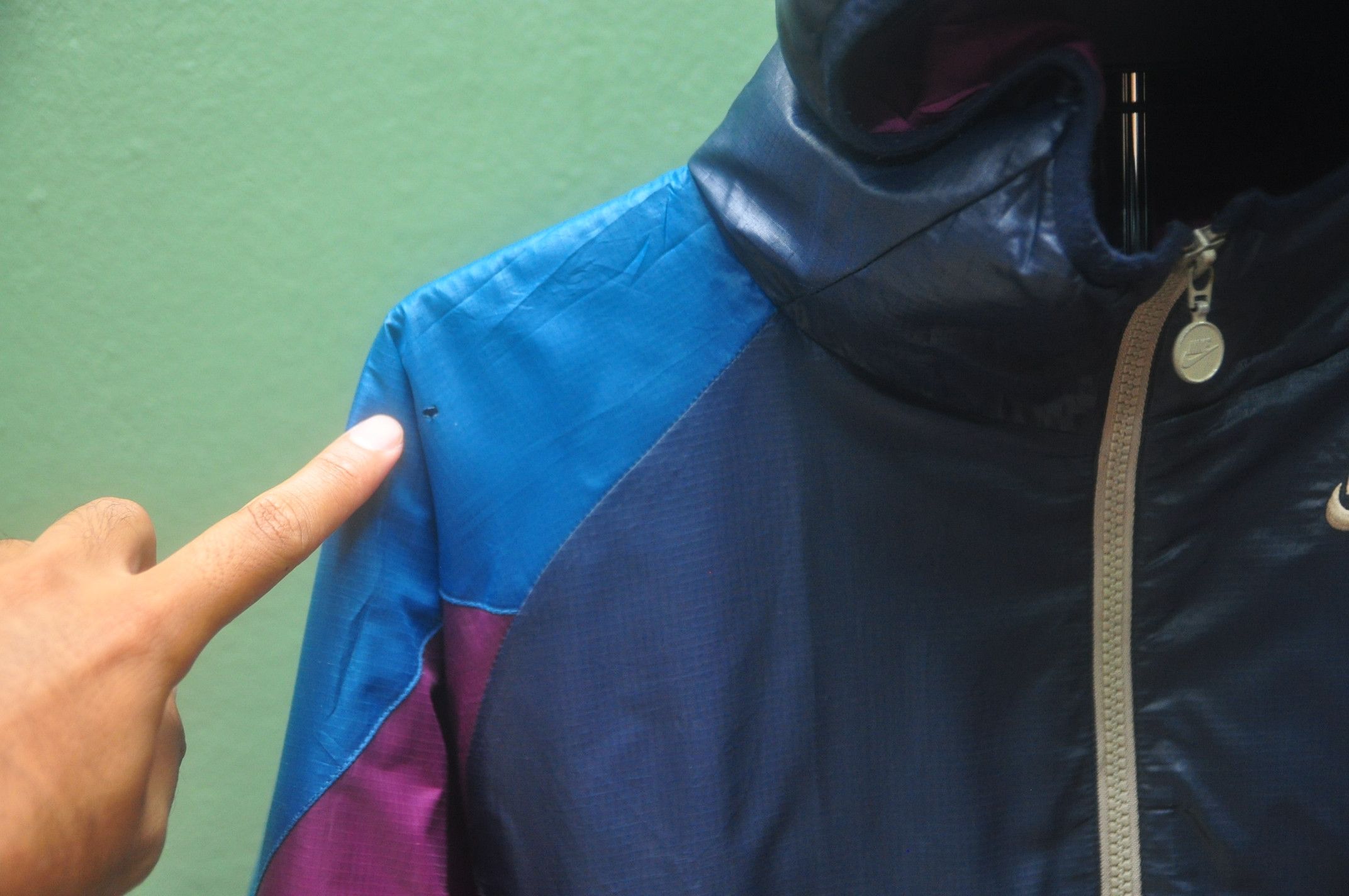 Designer × Japanese Brand × Nike Vintage Nike Colourful Multicolour Winbreaker Sweater Size US XL / EU 56 / 4 - 8 Thumbnail