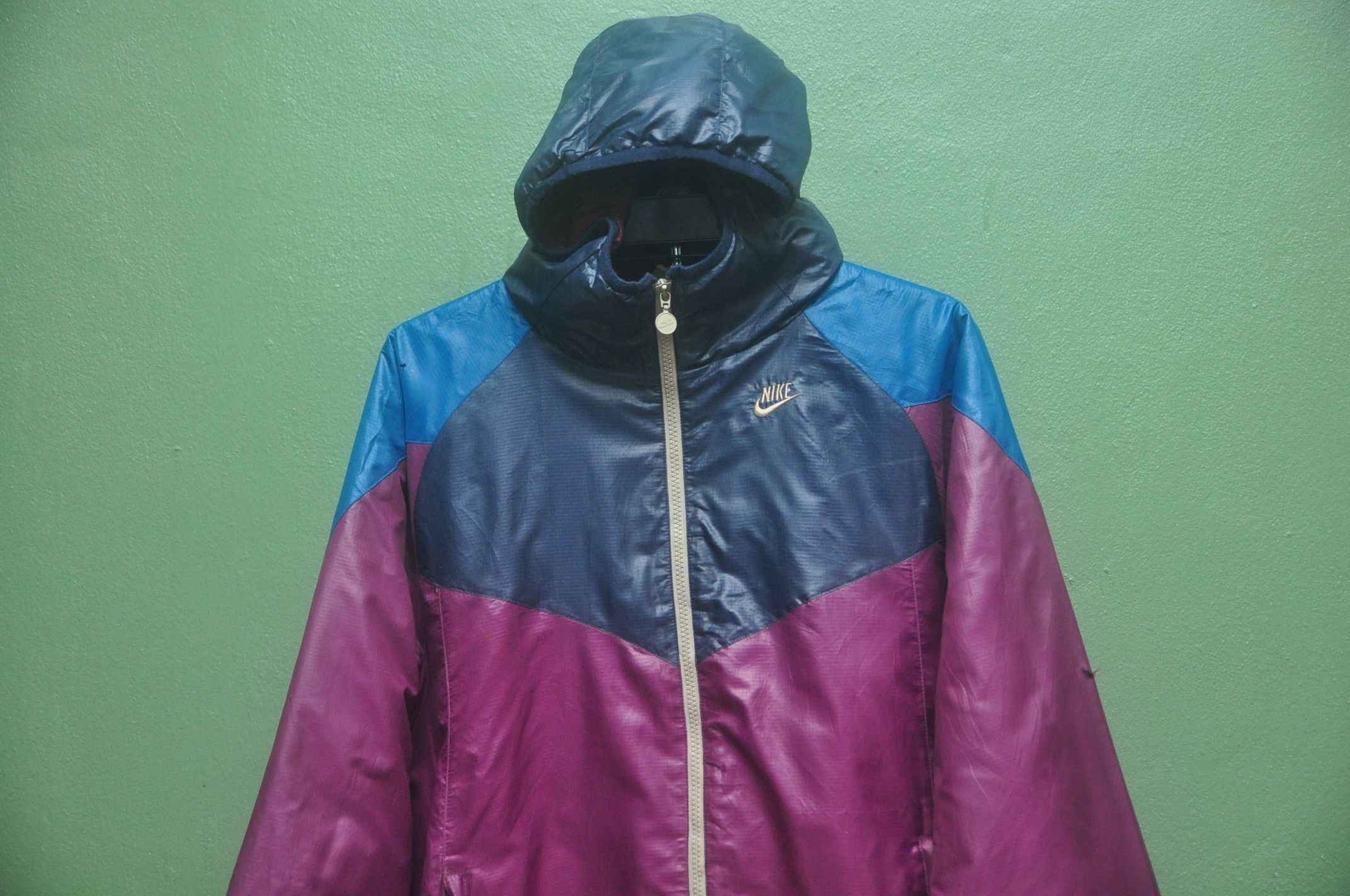 Designer × Japanese Brand × Nike Vintage Nike Colourful Multicolour Winbreaker Sweater Size US XL / EU 56 / 4 - 2 Thumbnail