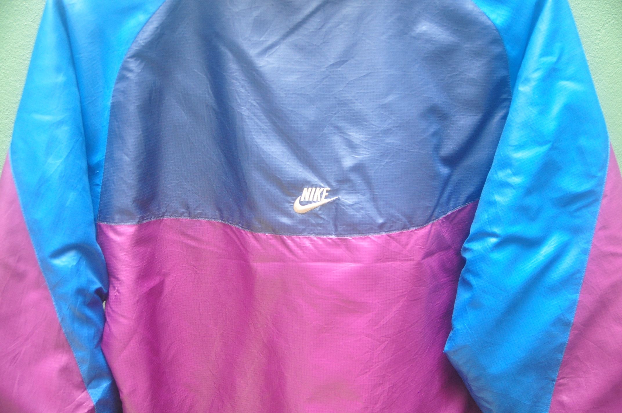 Designer × Japanese Brand × Nike Vintage Nike Colourful Multicolour Winbreaker Sweater Size US XL / EU 56 / 4 - 4 Thumbnail