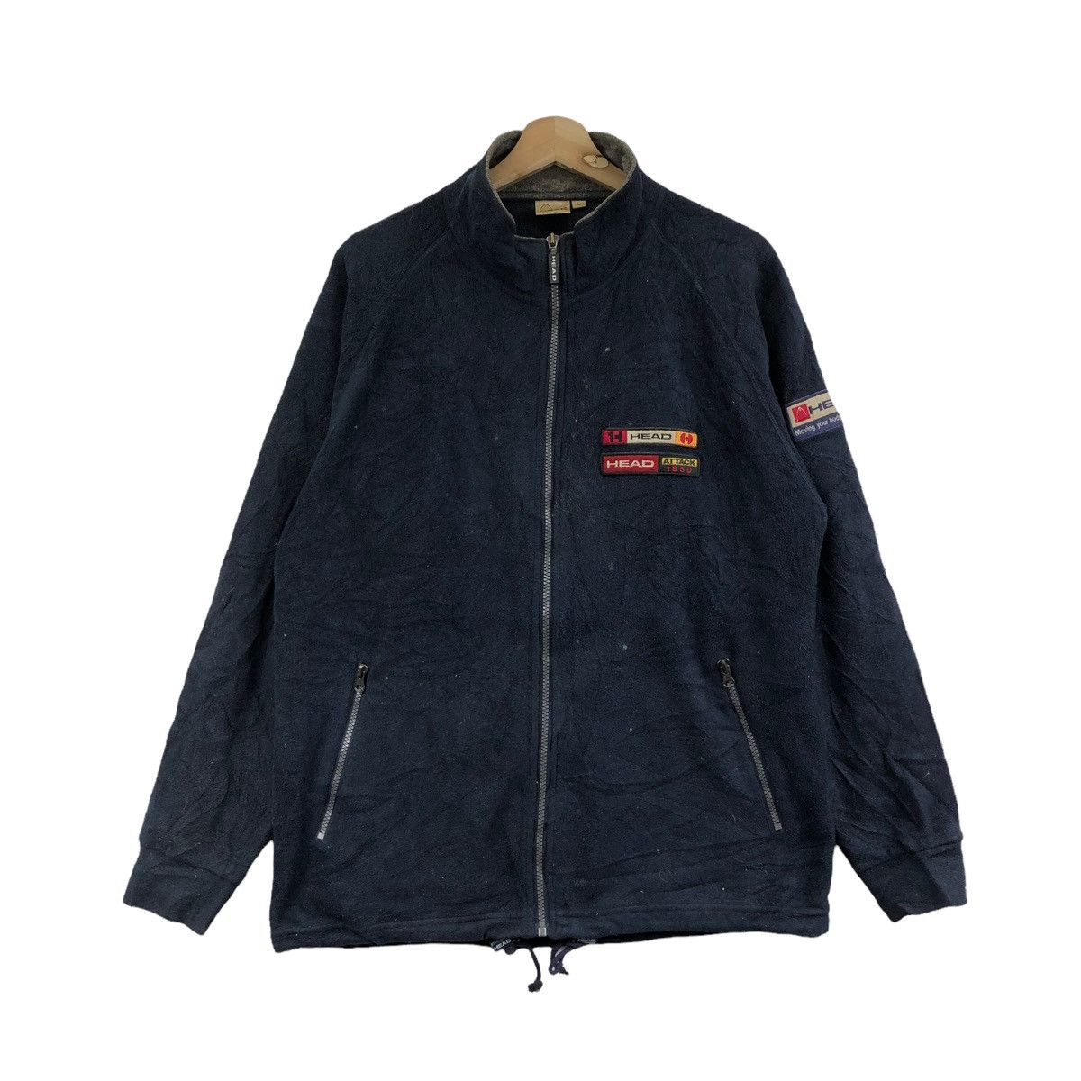 Vtg 90’ HEAD TENNIS SPORTS Grand Slam Fleece Jacket