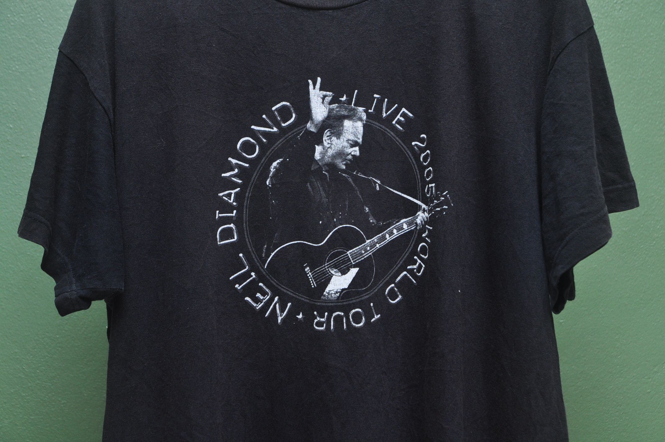 Band Tees × Designer × Japanese Brand Vintage Neil Diamond Tour Shirt Size US XL / EU 56 / 4 - 1 Thumbnail