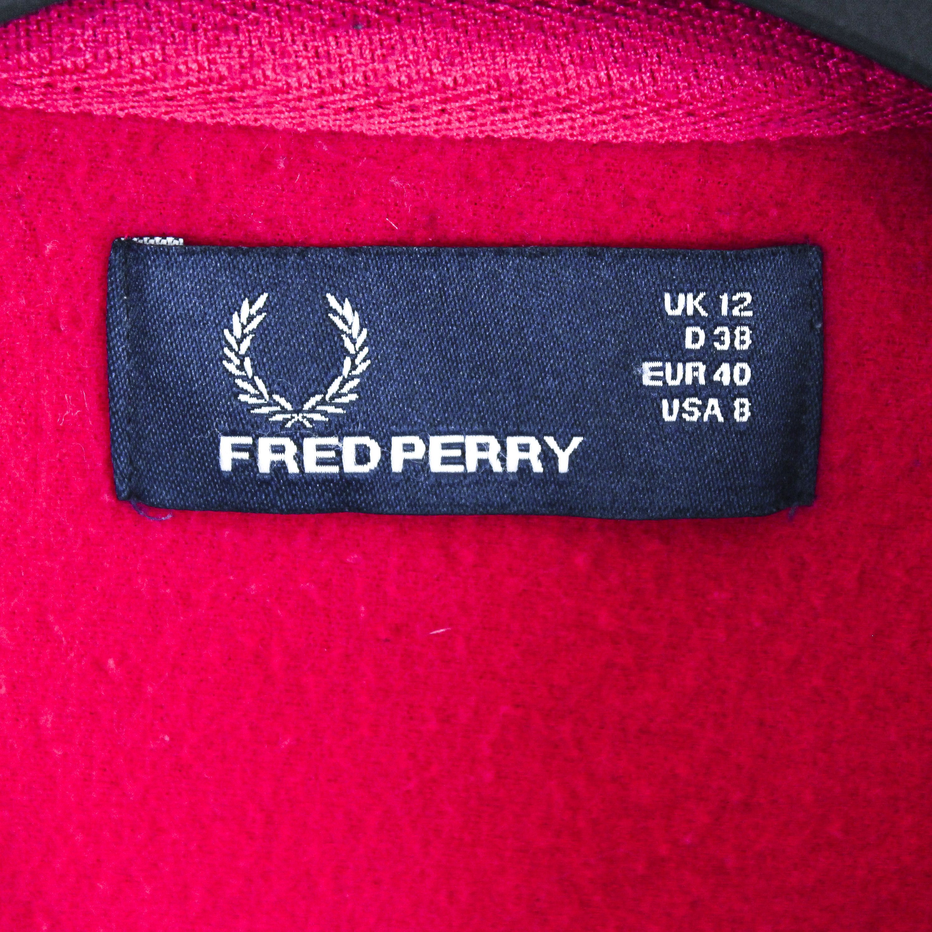Fred Perry Womens M Tracksuit Jumper Jacket Sweatshirt UK 12 Zip Up Top Size M / US 6-8 / IT 42-44 - 5 Thumbnail