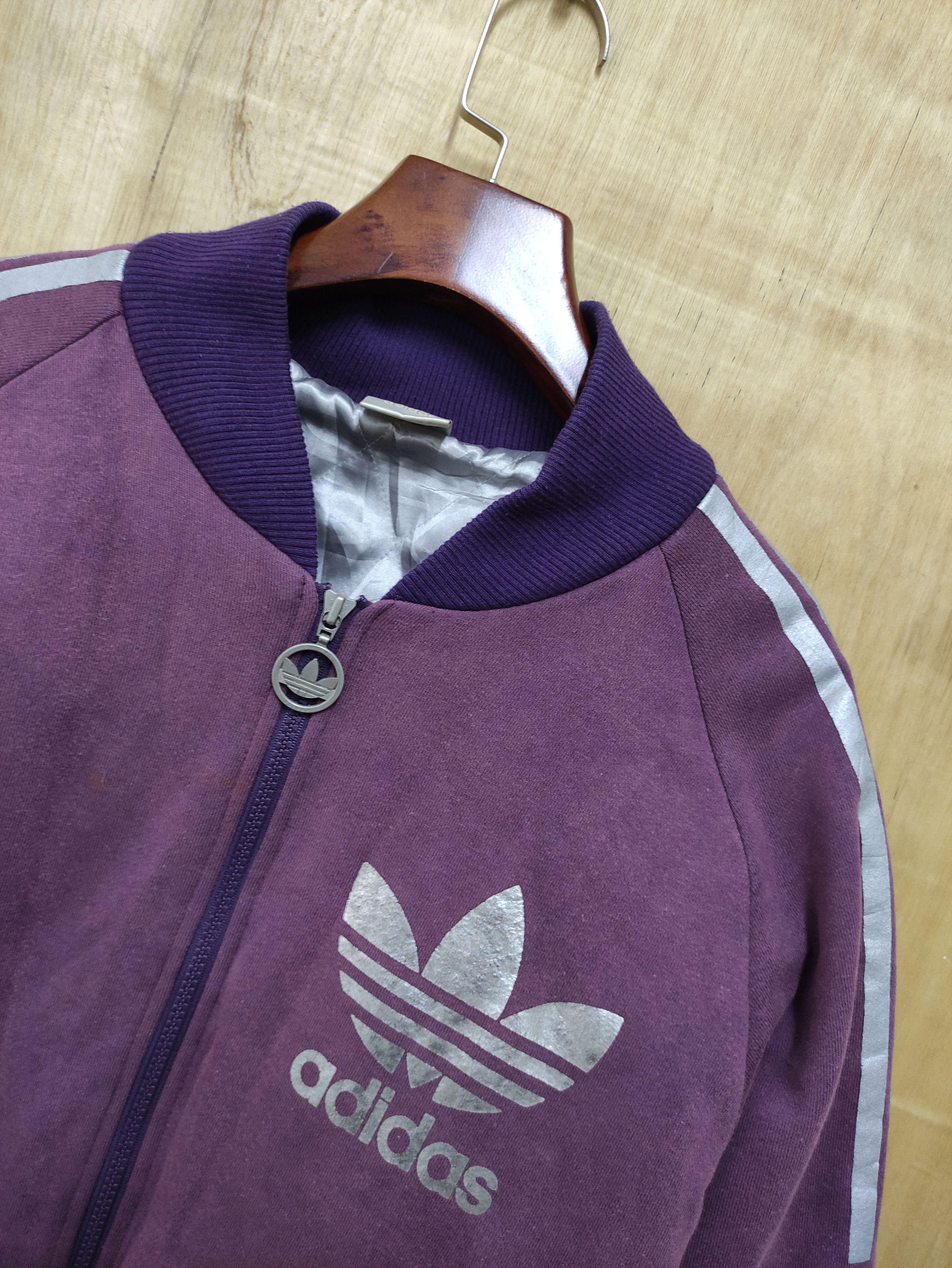 Adidas ADIDAS VINTAGE BOMBER JACKET PURPLE Size US M / EU 48-50 / 2 - 7 Thumbnail