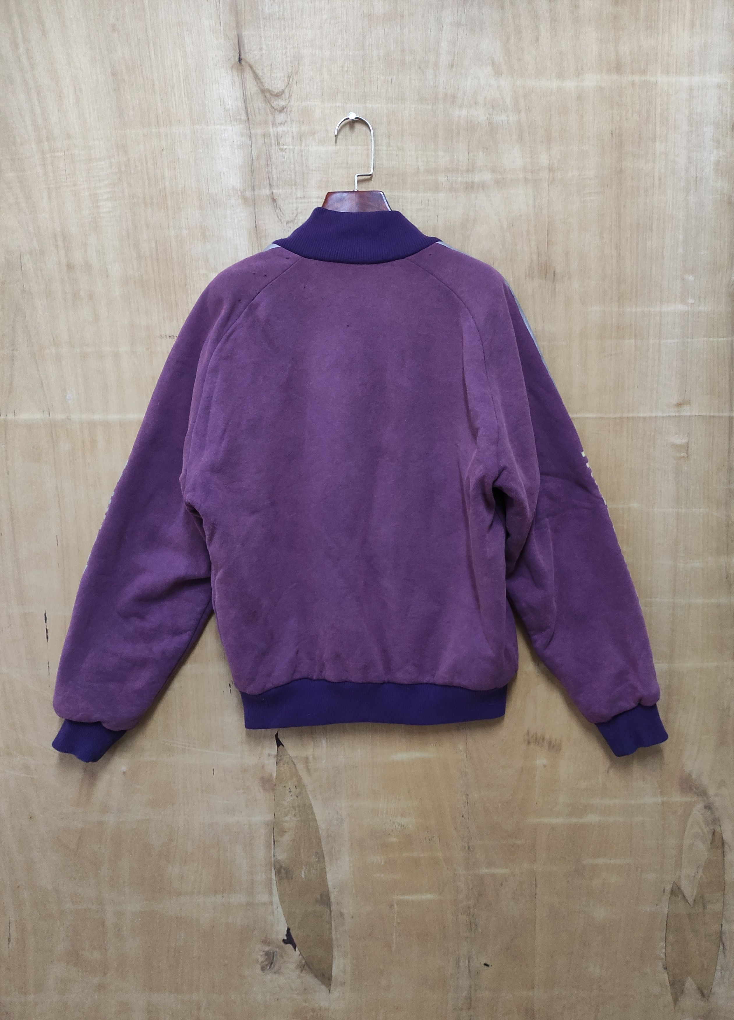 Adidas ADIDAS VINTAGE BOMBER JACKET PURPLE Size US M / EU 48-50 / 2 - 2 Thumbnail