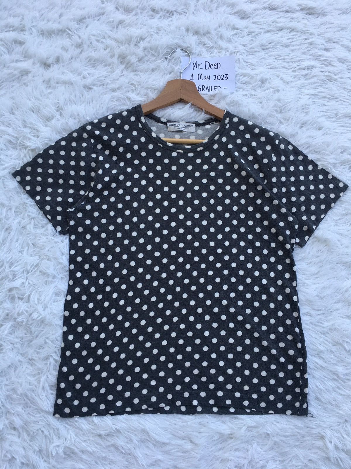 Comme des Garcons Vtg 90's robe de chambre COMME des GARCONS Polka Dot Shirt Size S / US 4 / IT 40 - 1 Thumbnail