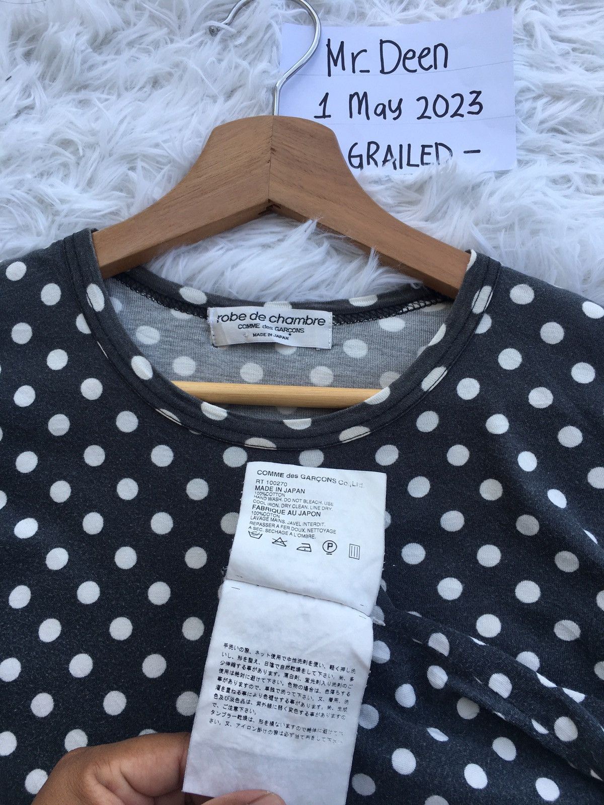 Comme des Garcons Vtg 90's robe de chambre COMME des GARCONS Polka Dot Shirt Size S / US 4 / IT 40 - 8 Thumbnail