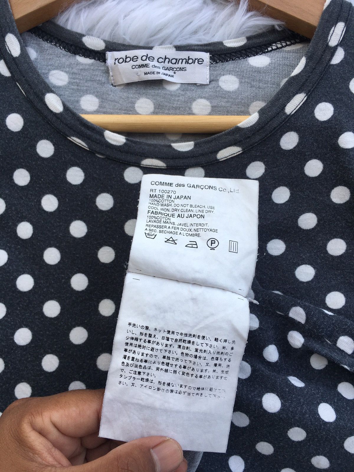 Comme des Garcons Vtg 90's robe de chambre COMME des GARCONS Polka Dot Shirt Size S / US 4 / IT 40 - 9 Thumbnail