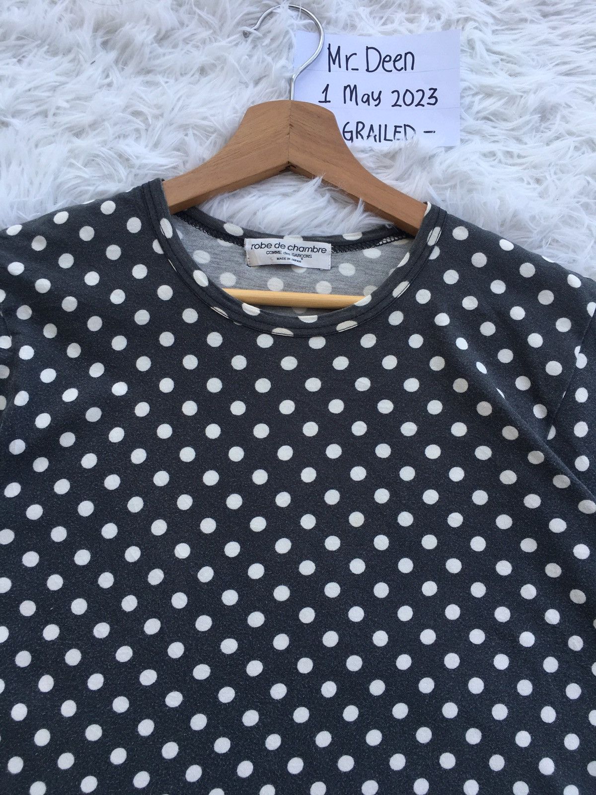 Comme des Garcons Vtg 90's robe de chambre COMME des GARCONS Polka Dot Shirt Size S / US 4 / IT 40 - 6 Thumbnail