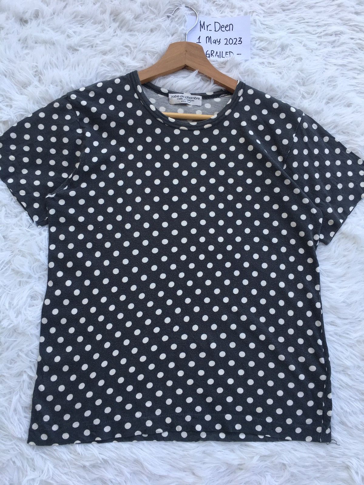 Comme des Garcons Vtg 90's robe de chambre COMME des GARCONS Polka Dot Shirt Size S / US 4 / IT 40 - 4 Thumbnail