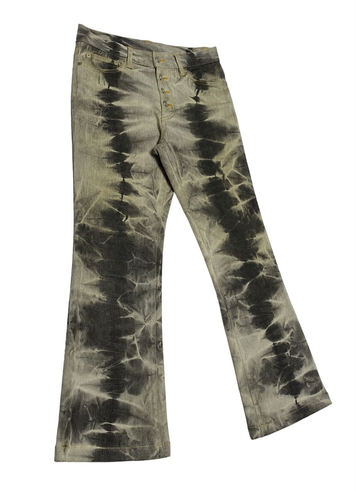 Japanese Brand × Tornado Mart Rare Design‼️Tornado Mart Flare Acid Wash Denim Pants Size US 30 / EU 46 - 20 Thumbnail