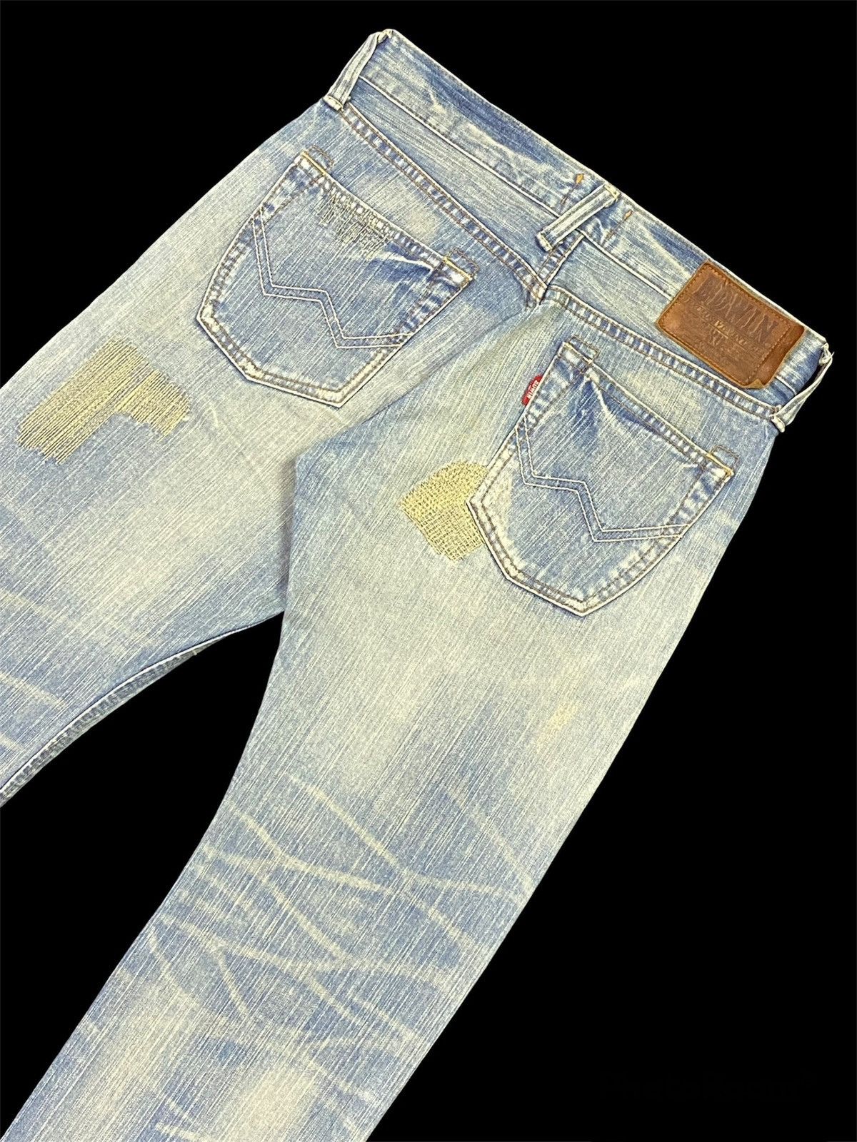 Edwin × Japanese Brand Nice Design‼️Edwin Ripped Distressed Denim Pants Size US 31 - 18 Thumbnail