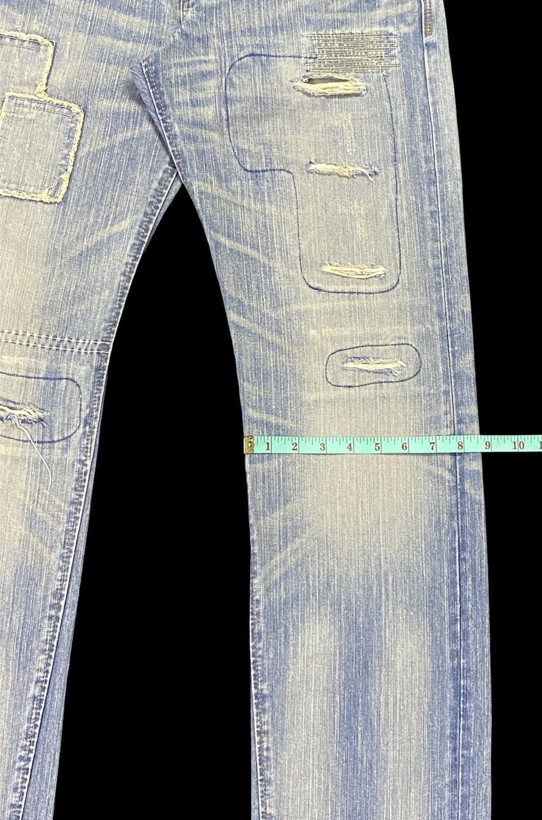 Edwin × Japanese Brand Nice Design‼️Edwin Ripped Distressed Denim Pants Size US 31 - 9 Thumbnail