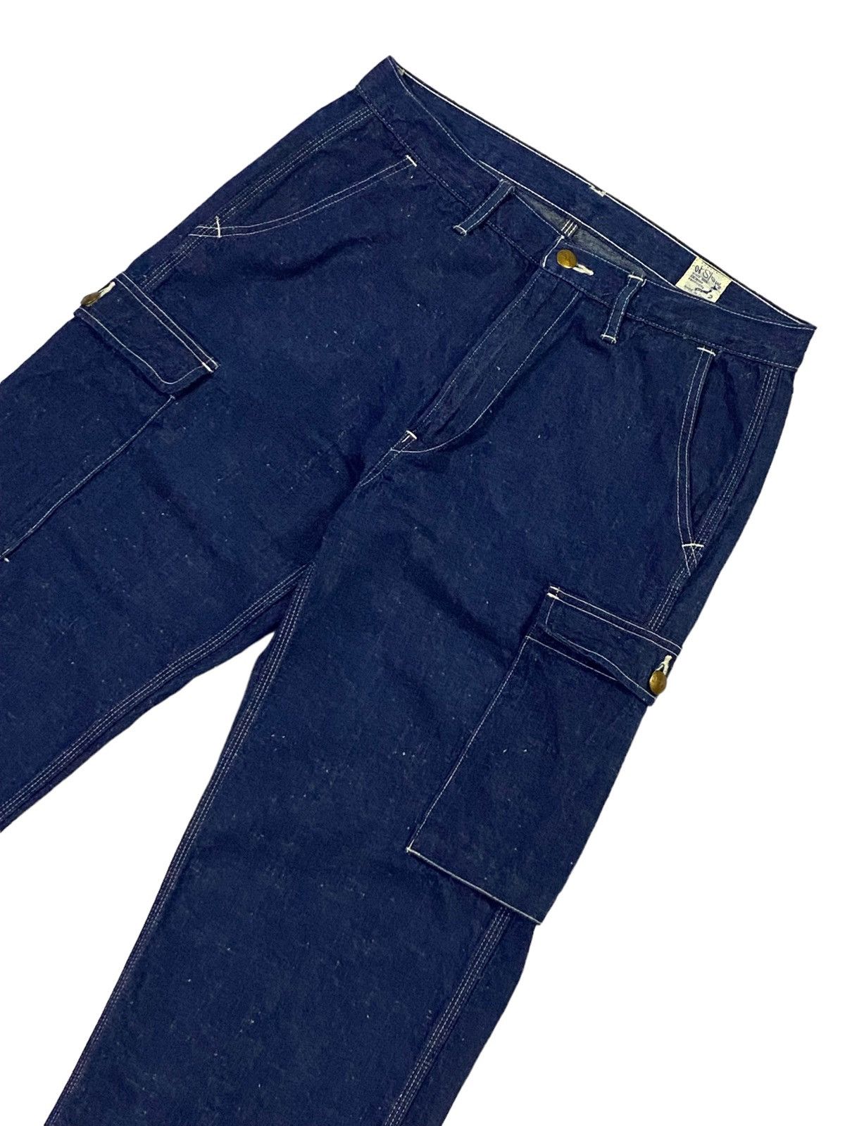 Orslow Vintage OrSlow 6 Pockets Cargo Denim Pants Size US 32 / EU 48 - 17 Thumbnail