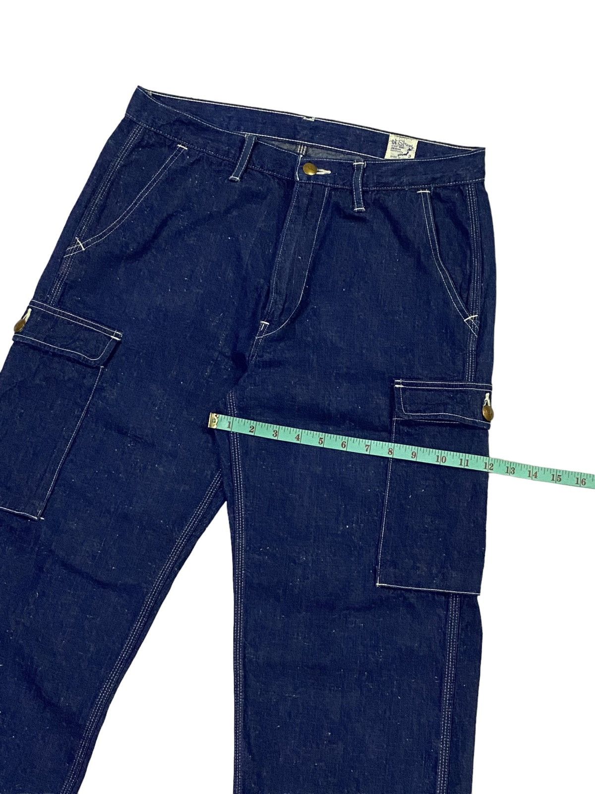 Orslow Vintage OrSlow 6 Pockets Cargo Denim Pants Size US 32 / EU 48 - 9 Thumbnail