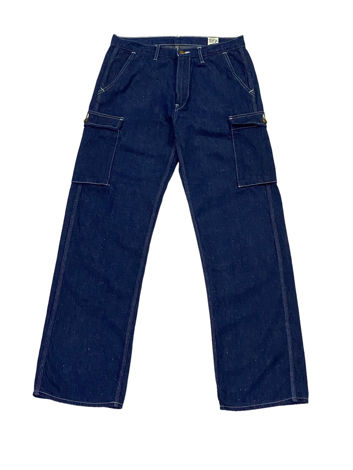 Orslow Vintage OrSlow 6 Pockets Cargo Denim Pants Size US 32 / EU 48 - 3 Thumbnail