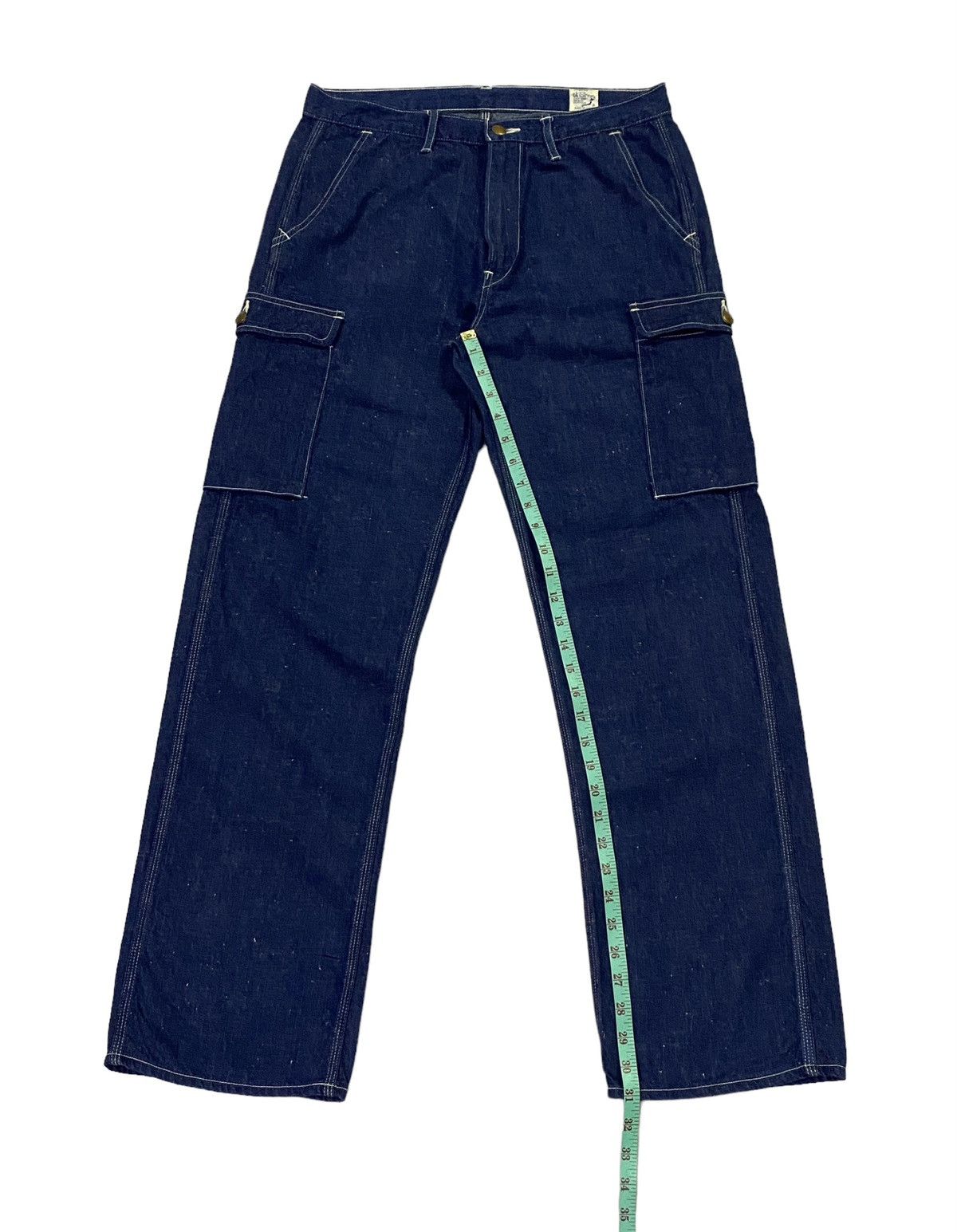 Orslow Vintage OrSlow 6 Pockets Cargo Denim Pants Size US 32 / EU 48 - 8 Thumbnail