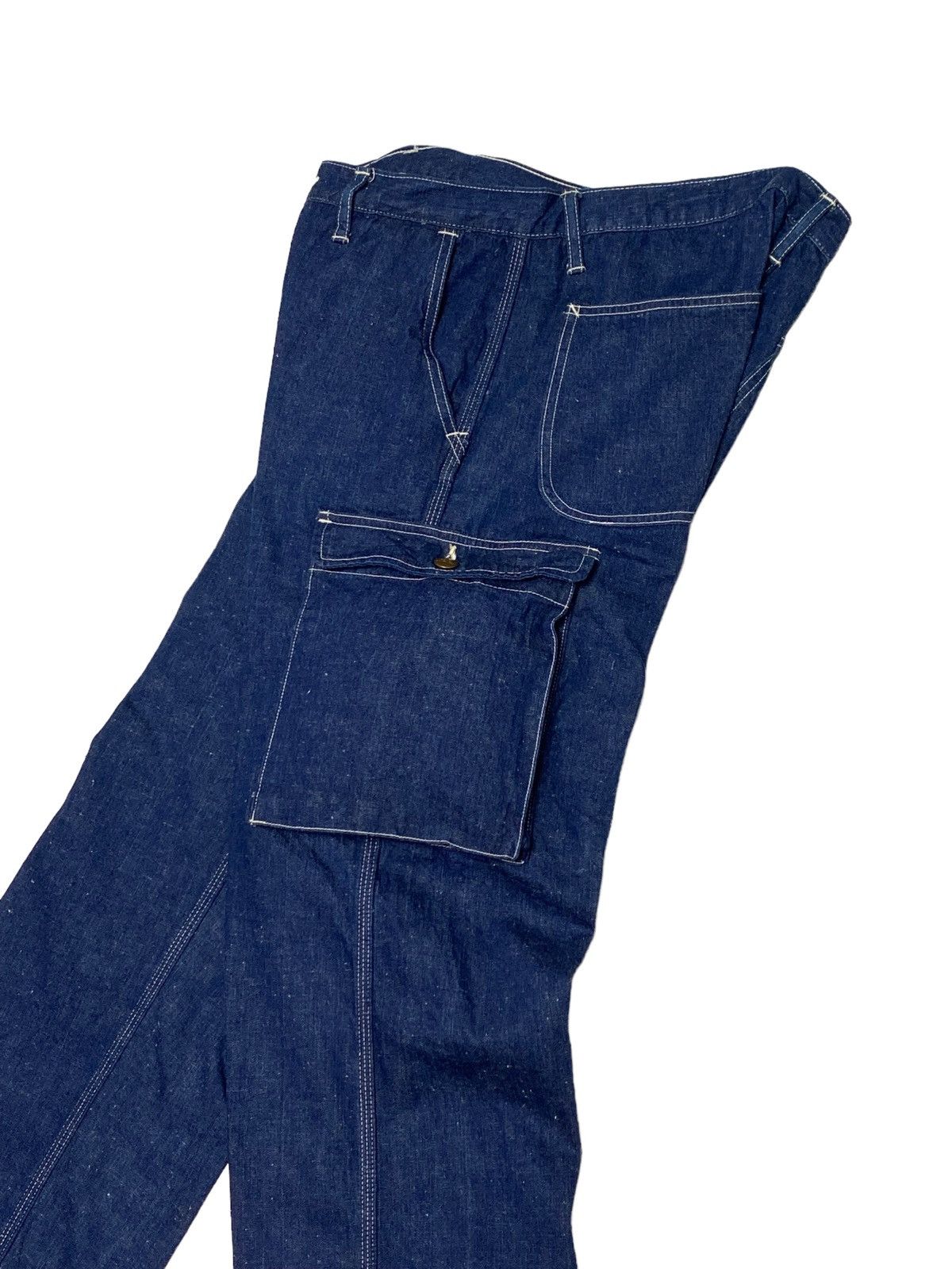 Orslow Vintage OrSlow 6 Pockets Cargo Denim Pants Size US 32 / EU 48 - 24 Thumbnail