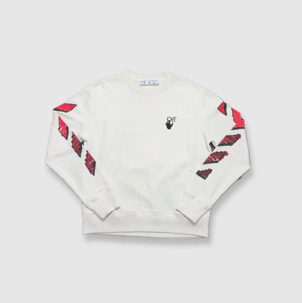 Off-White SS21 Marker Diag Arrow Sweatshirt | Grailed