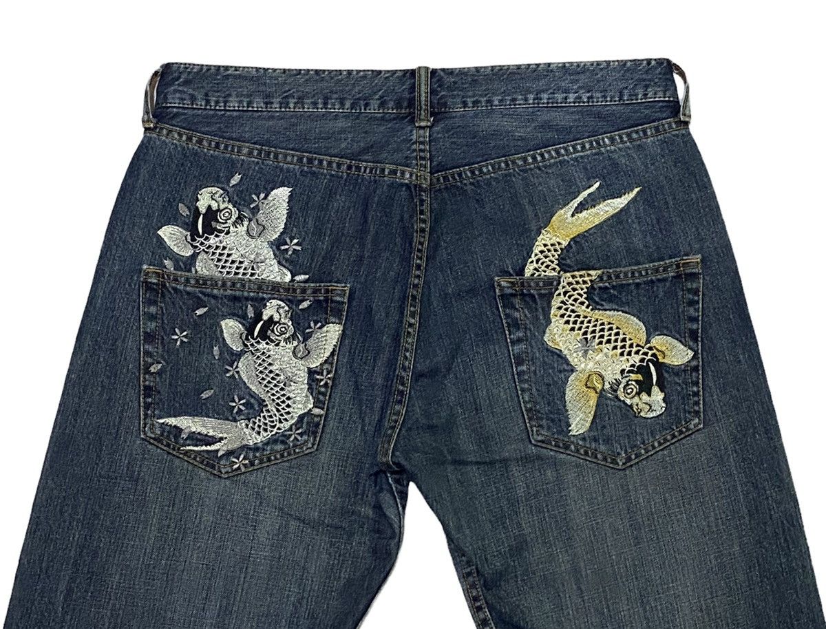 Japanese Brand Japanese Brand Koi Fish Embroidered Design Size US 34 / EU 50 - 20 Thumbnail