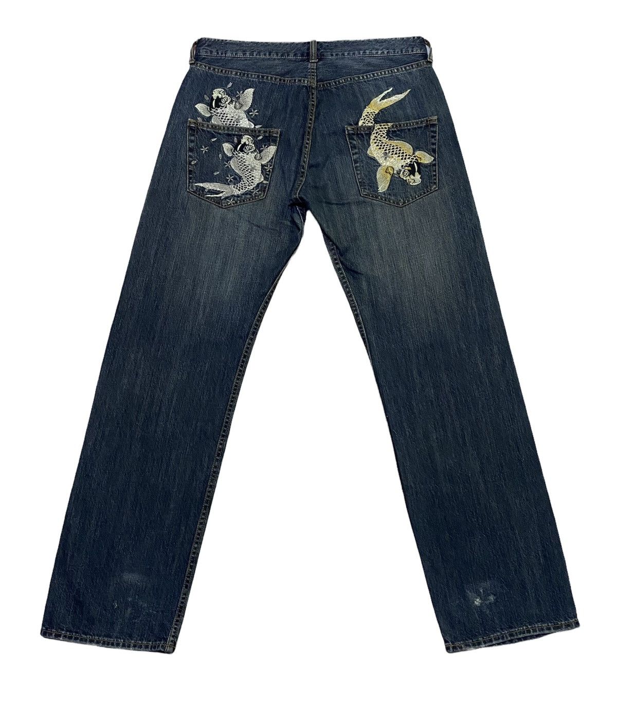 Japanese Brand Japanese Brand Koi Fish Embroidered Design Size US 34 / EU 50 - 3 Thumbnail