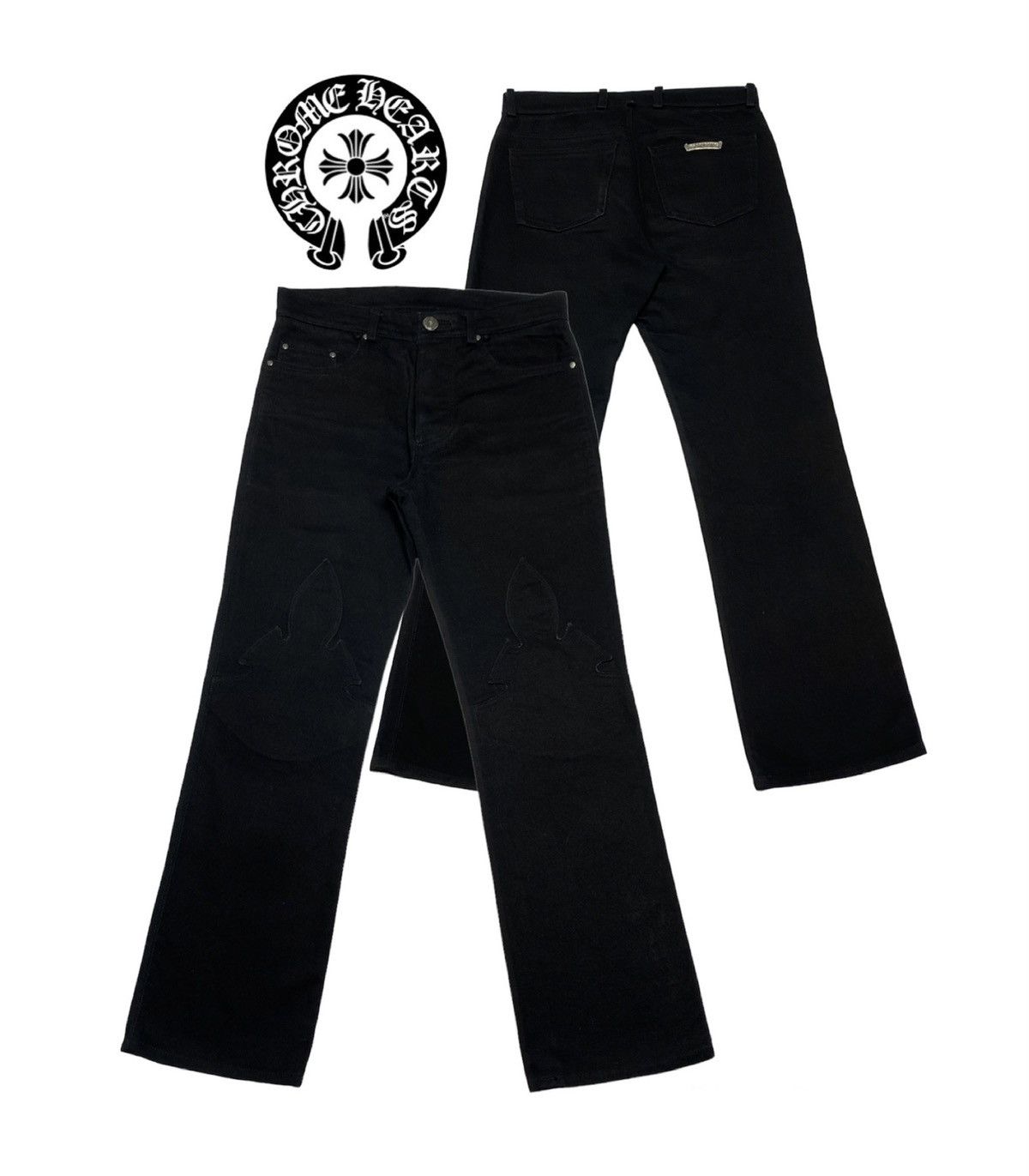 Chrome Hearts Vintage Chrome Hearts Fleur Denim Jeans Size US 30 / EU 46 - 1 Thumbnail