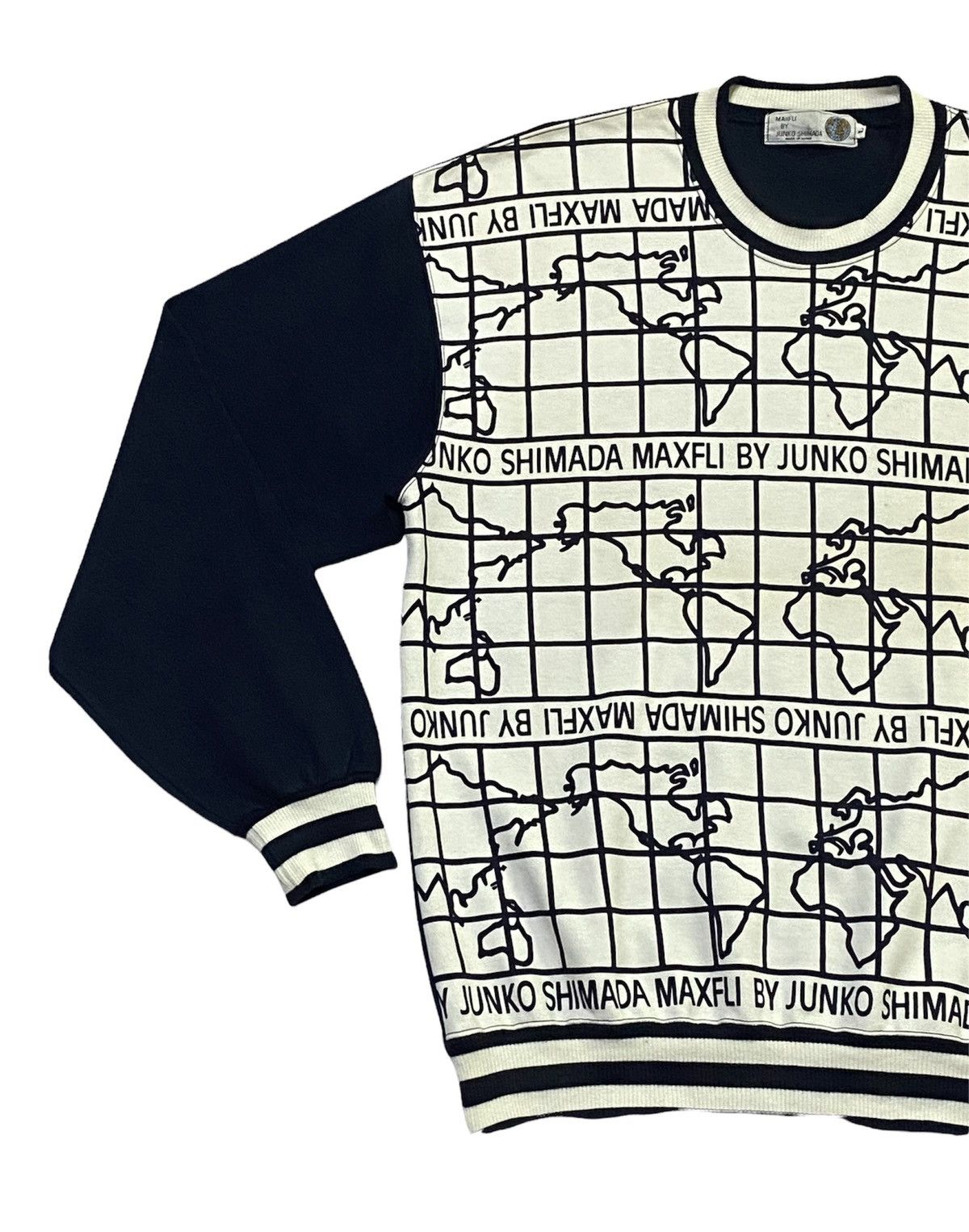 Designer × Japanese Brand × Junko Shimada MAXFLI BY JUNKO SHIMADA VINTAGE OVERPRINT SWEATSHIRT Size US L / EU 52-54 / 3 - 15 Thumbnail