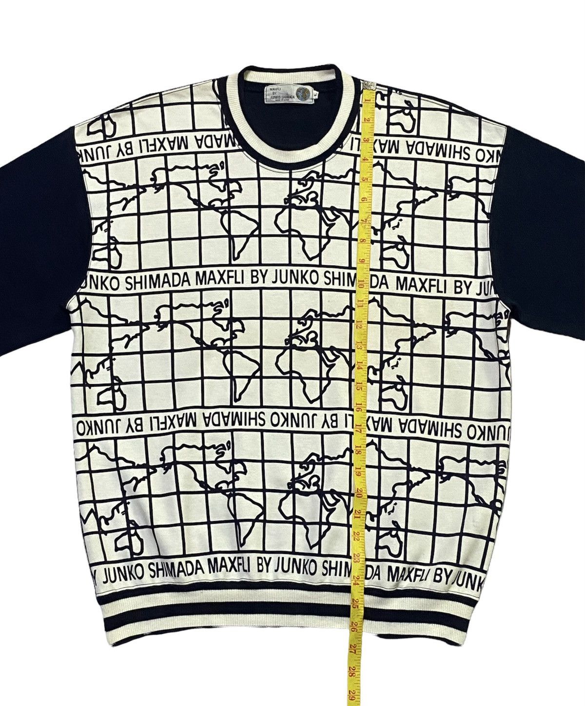 Designer × Japanese Brand × Junko Shimada MAXFLI BY JUNKO SHIMADA VINTAGE OVERPRINT SWEATSHIRT Size US L / EU 52-54 / 3 - 4 Thumbnail