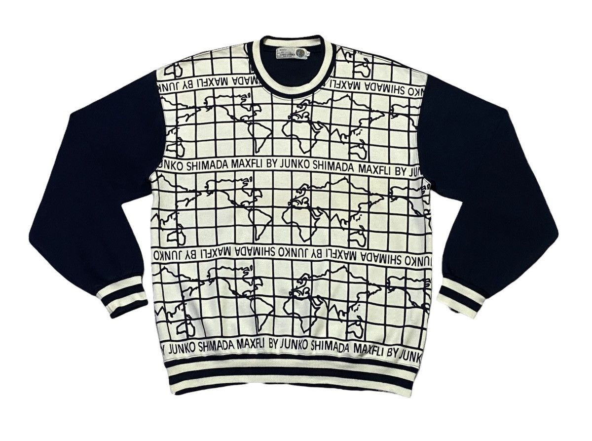 Designer × Japanese Brand × Junko Shimada MAXFLI BY JUNKO SHIMADA VINTAGE OVERPRINT SWEATSHIRT Size US L / EU 52-54 / 3 - 2 Thumbnail