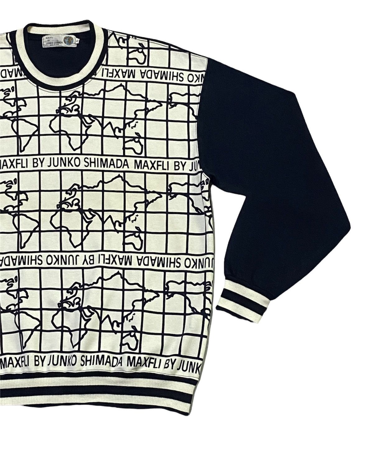 Designer × Japanese Brand × Junko Shimada MAXFLI BY JUNKO SHIMADA VINTAGE OVERPRINT SWEATSHIRT Size US L / EU 52-54 / 3 - 14 Thumbnail