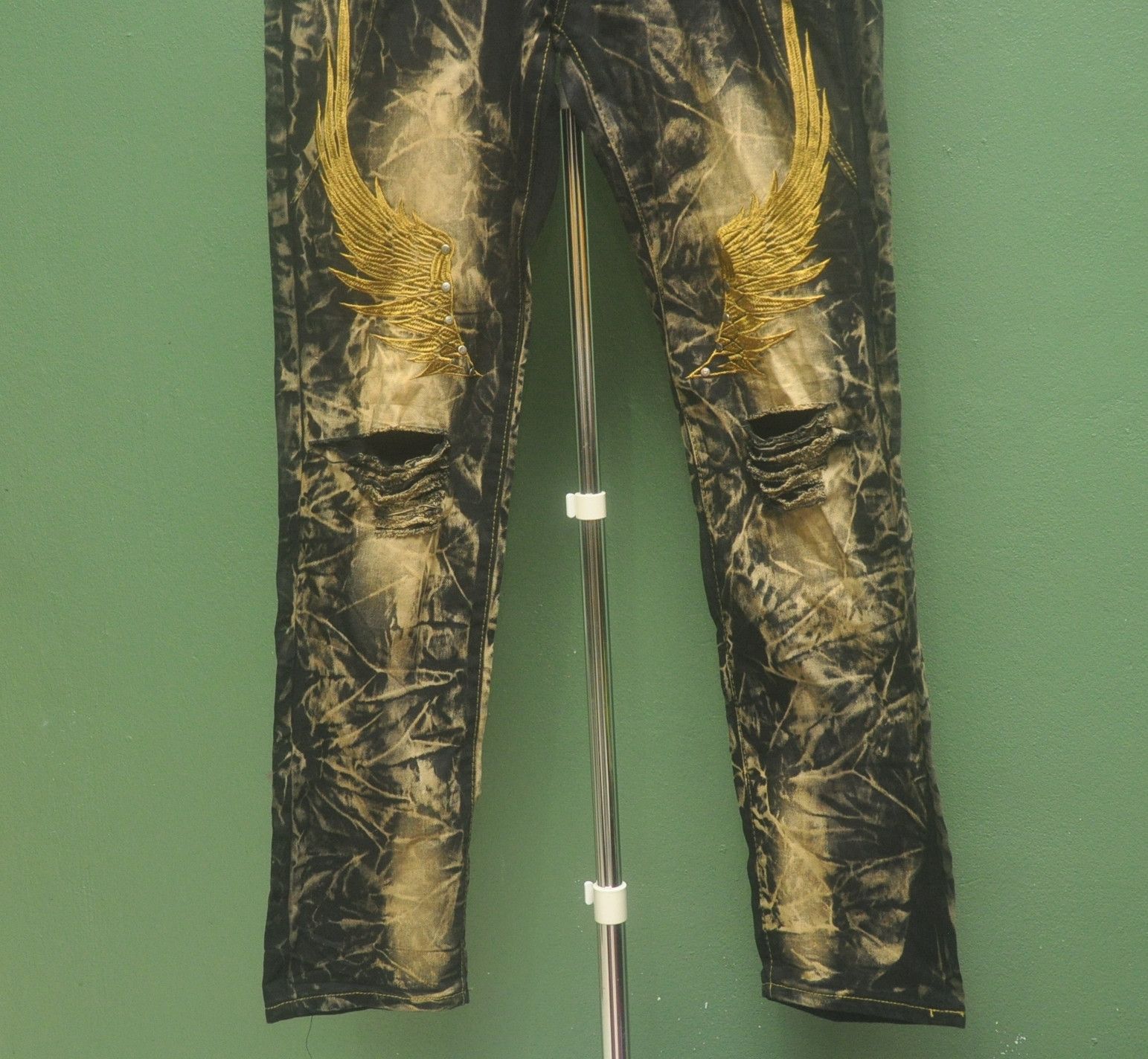 Designer × Japanese Brand Vintage Distressed Design Travis Scott Fashion Style Size US 34 / EU 50 - 4 Thumbnail