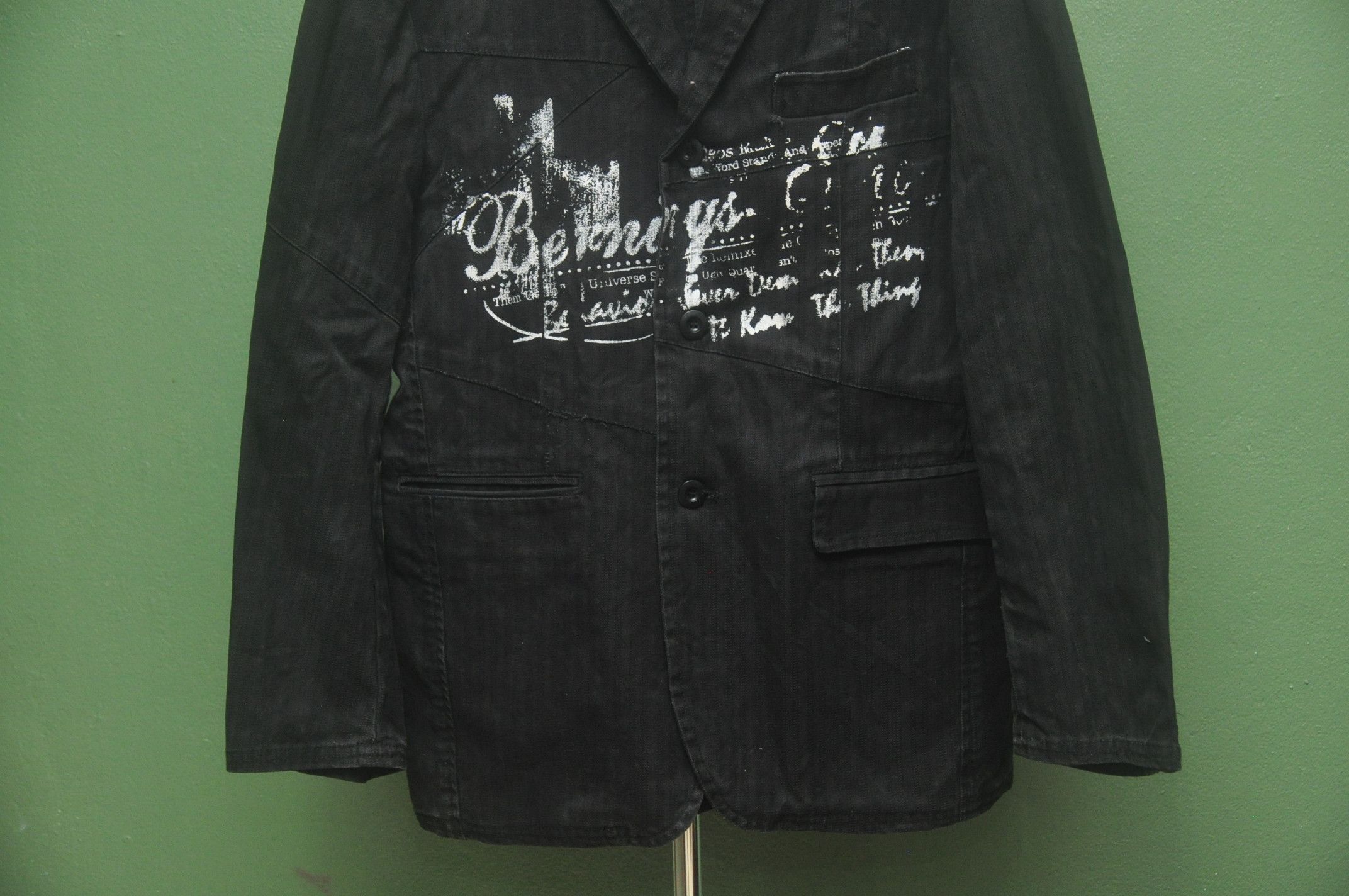 Designer × Japanese Brand × Vintage Vintage Berning Sho Black Colour Travis Scott Fashion Style Size US L / EU 52-54 / 3 - 4 Thumbnail