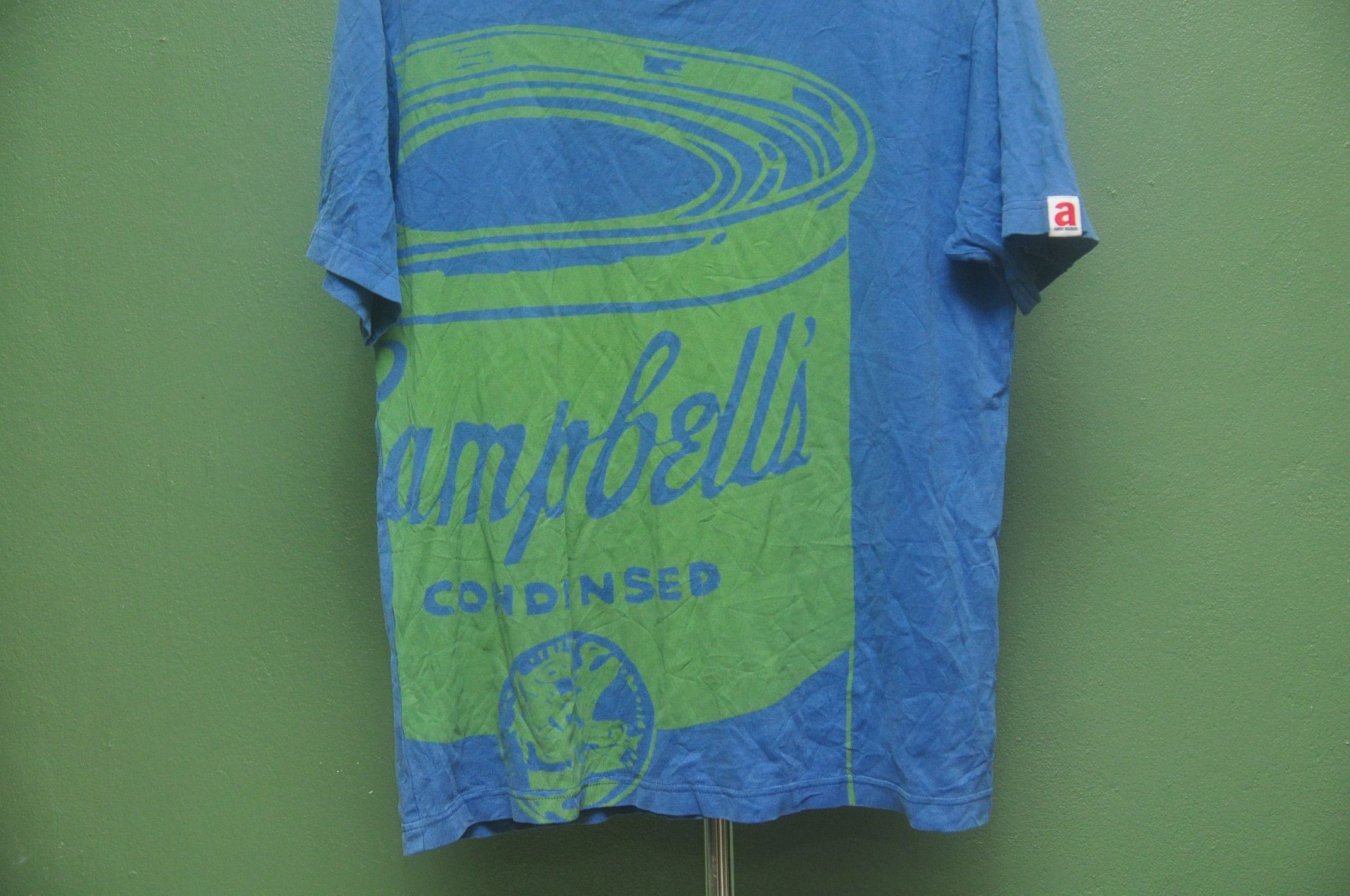 Japanese Brand Vintage Andy Warhols Campbells Condensed Blue Colour Shirt Size US L / EU 52-54 / 3 - 4 Thumbnail