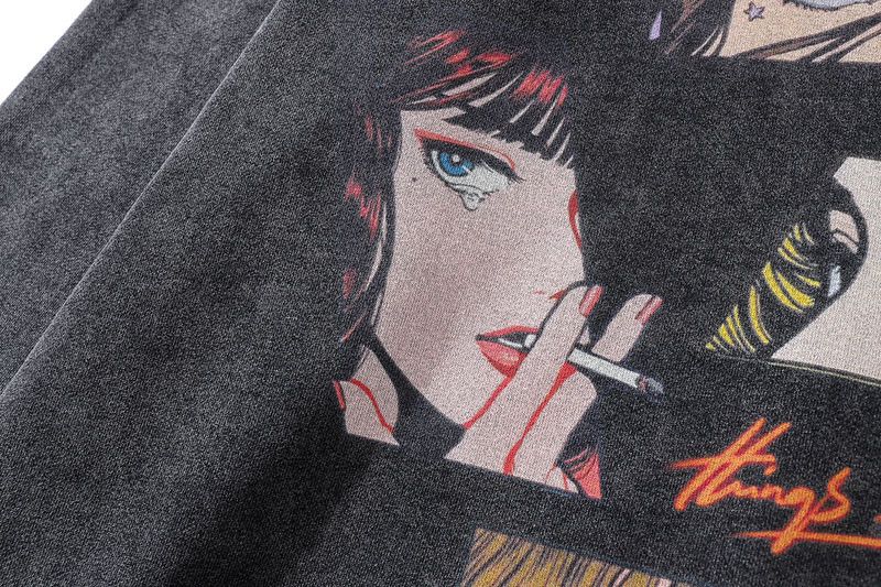 Japanese Brand Harajuku Punk Goth Pullover Oversized Hooded Sweatshirt Size US XL / EU 56 / 4 - 4 Thumbnail