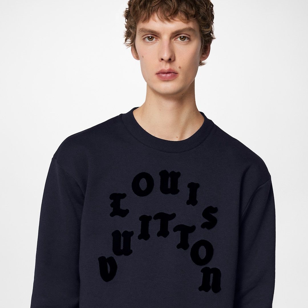 Louis Vuitton 21AW Taffetage Crew Neck Sweatshirt Brown
