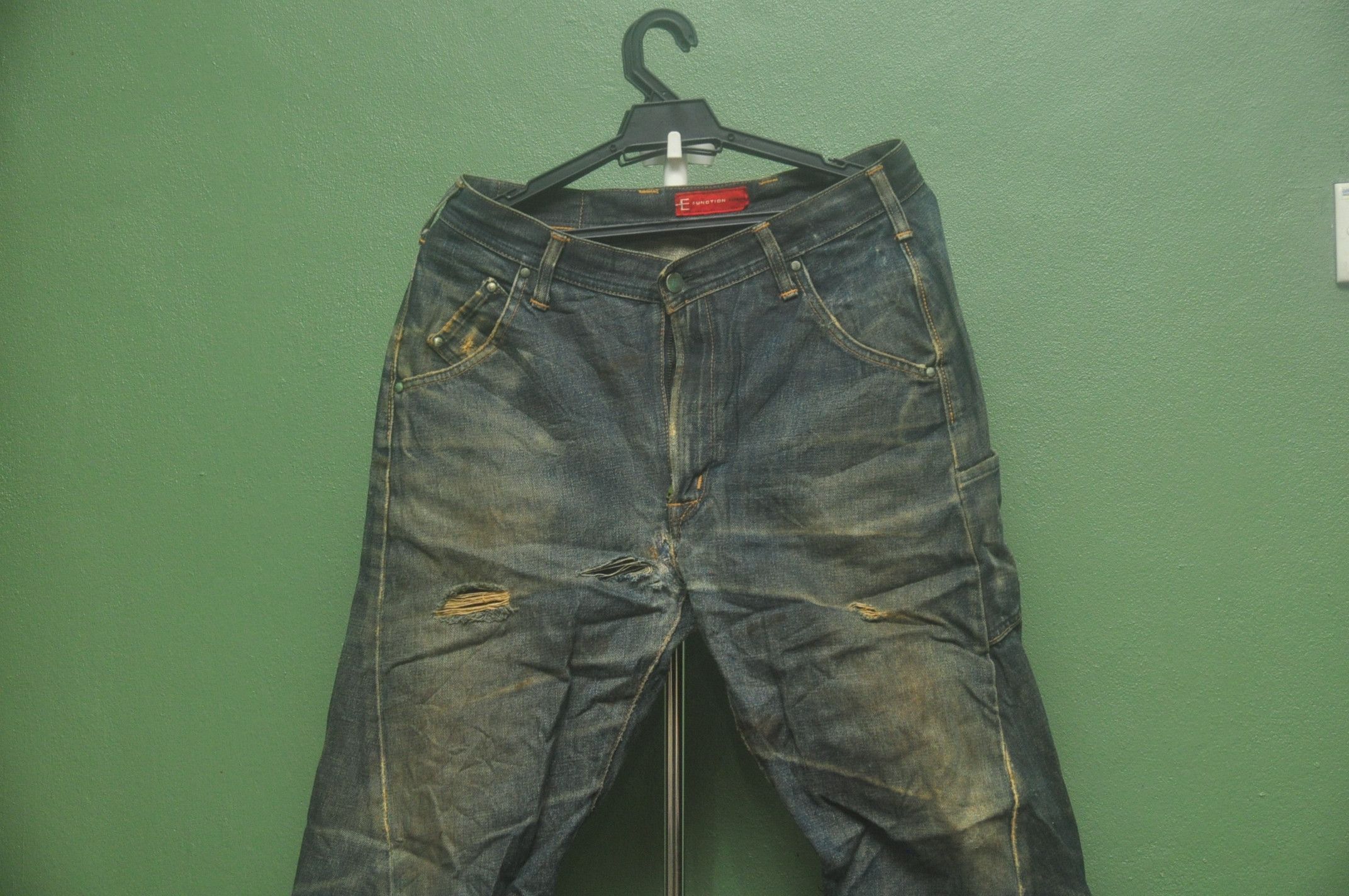 Edwin × Japanese Brand Vintage Edwin E Function Distressed Travis Scott Fashion Size US 32 / EU 48 - 3 Thumbnail
