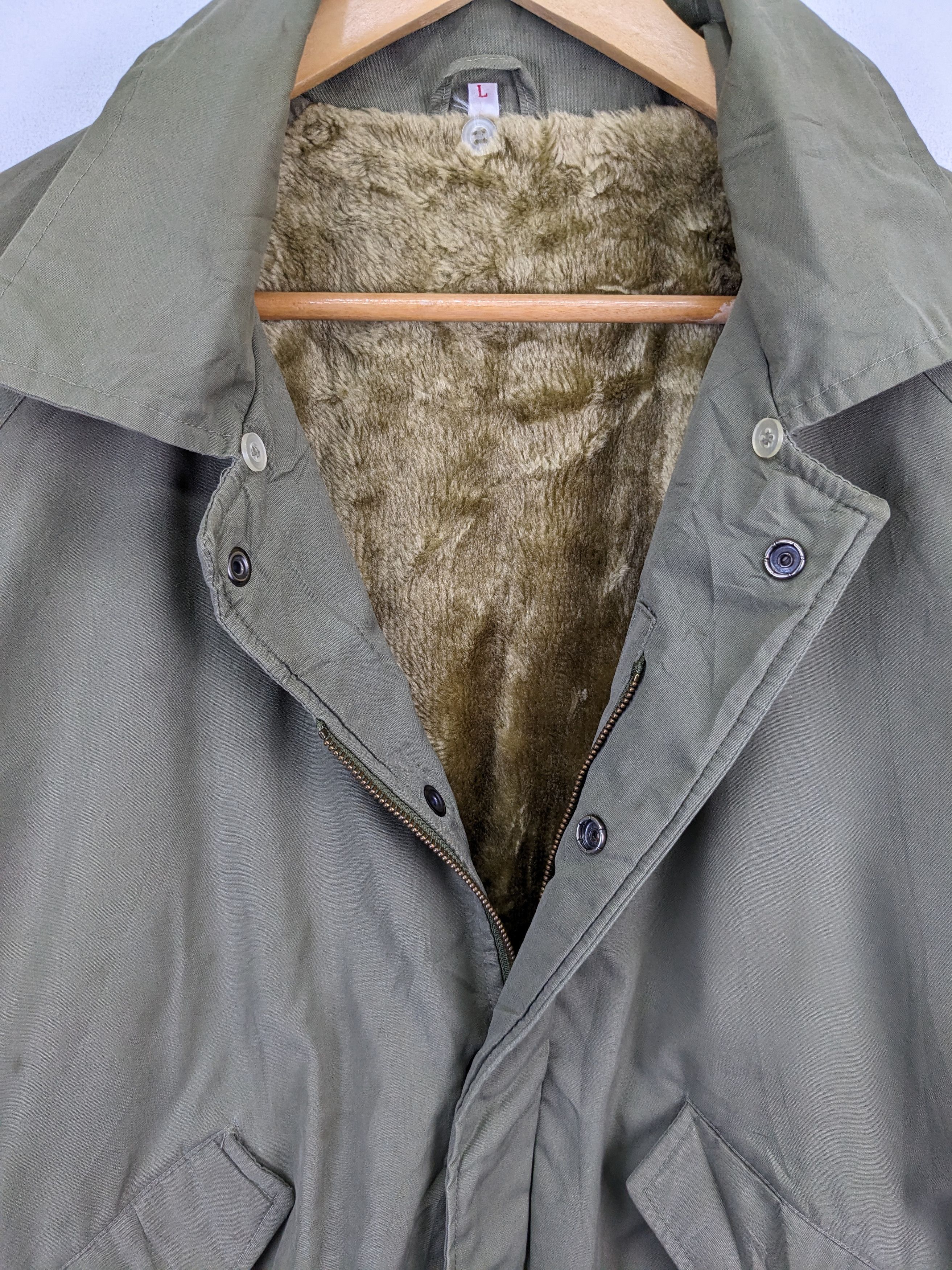 Japanese Brand × Vintage Vintage Bomber Jacket Alpha Industries Style Lining Fleece Size US L / EU 52-54 / 3 - 4 Thumbnail