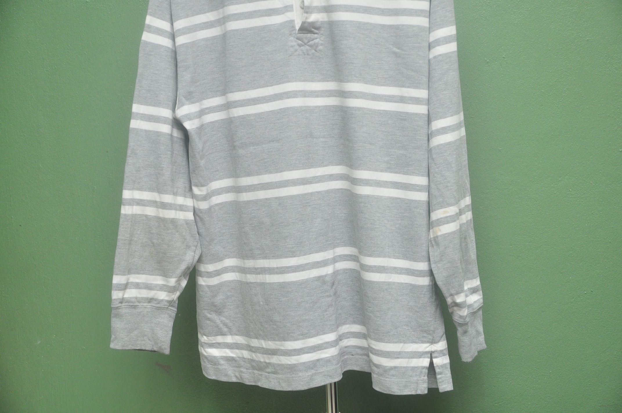 L.L. Bean Vintage L.L Bean Polo Shirt Striped Long Sleeve Size US XL / EU 56 / 4 - 4 Thumbnail