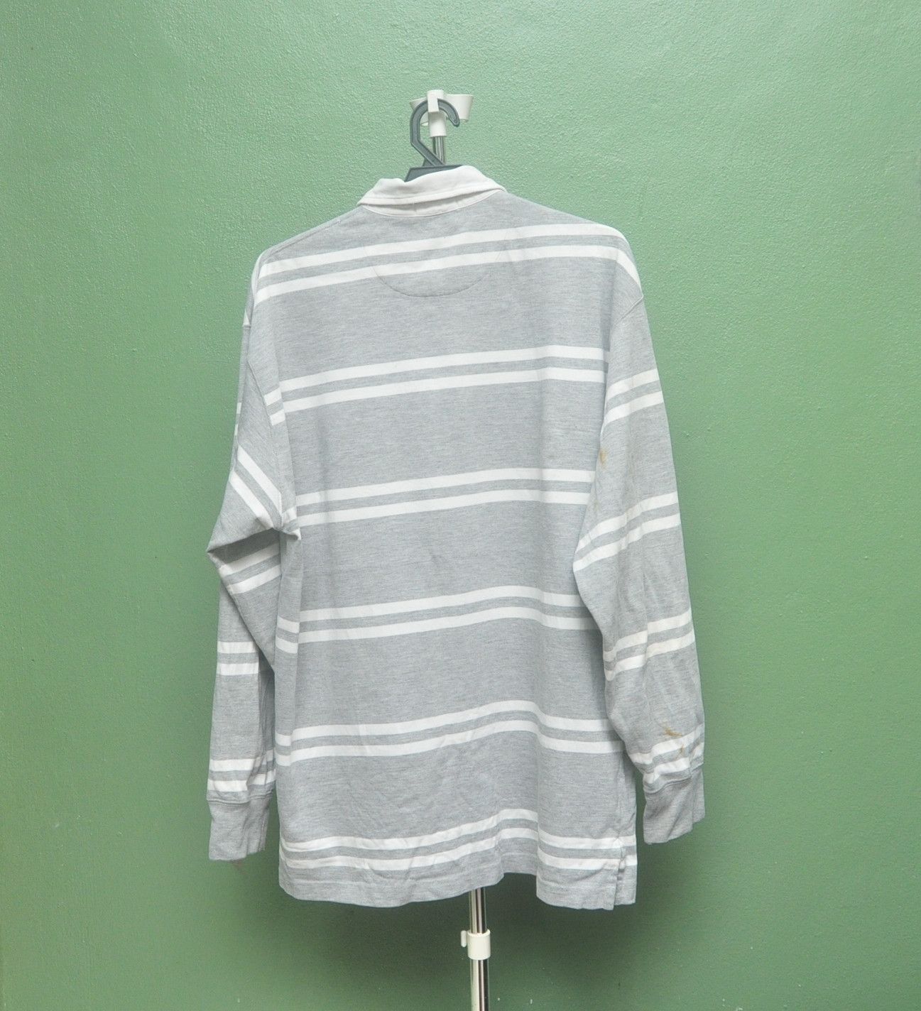 L.L. Bean Vintage L.L Bean Polo Shirt Striped Long Sleeve Size US XL / EU 56 / 4 - 2 Thumbnail