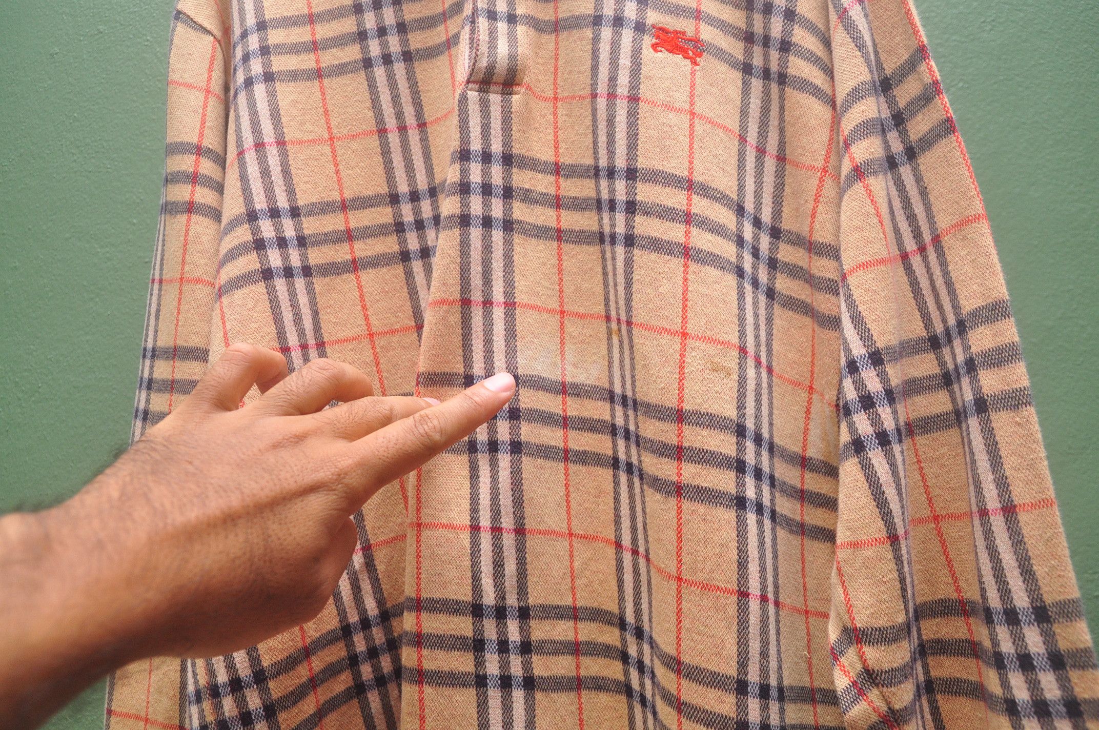 Burberry × Designer × Japanese Brand Vintage Burberrys Monogram Zucca Multicolour Long Sleeve Size US L / EU 52-54 / 3 - 5 Thumbnail