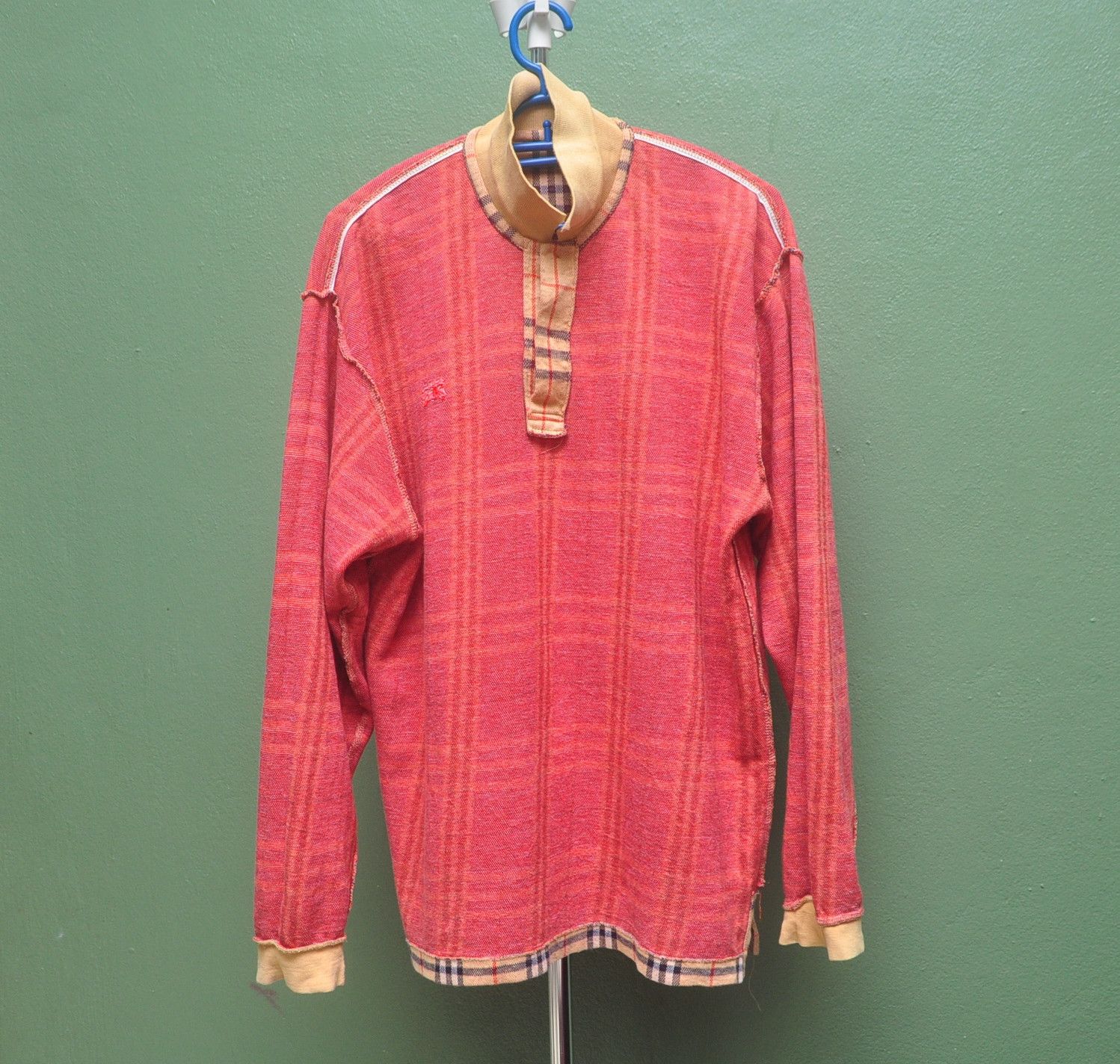 Burberry × Designer × Japanese Brand Vintage Burberrys Monogram Zucca Multicolour Long Sleeve Size US L / EU 52-54 / 3 - 9 Thumbnail
