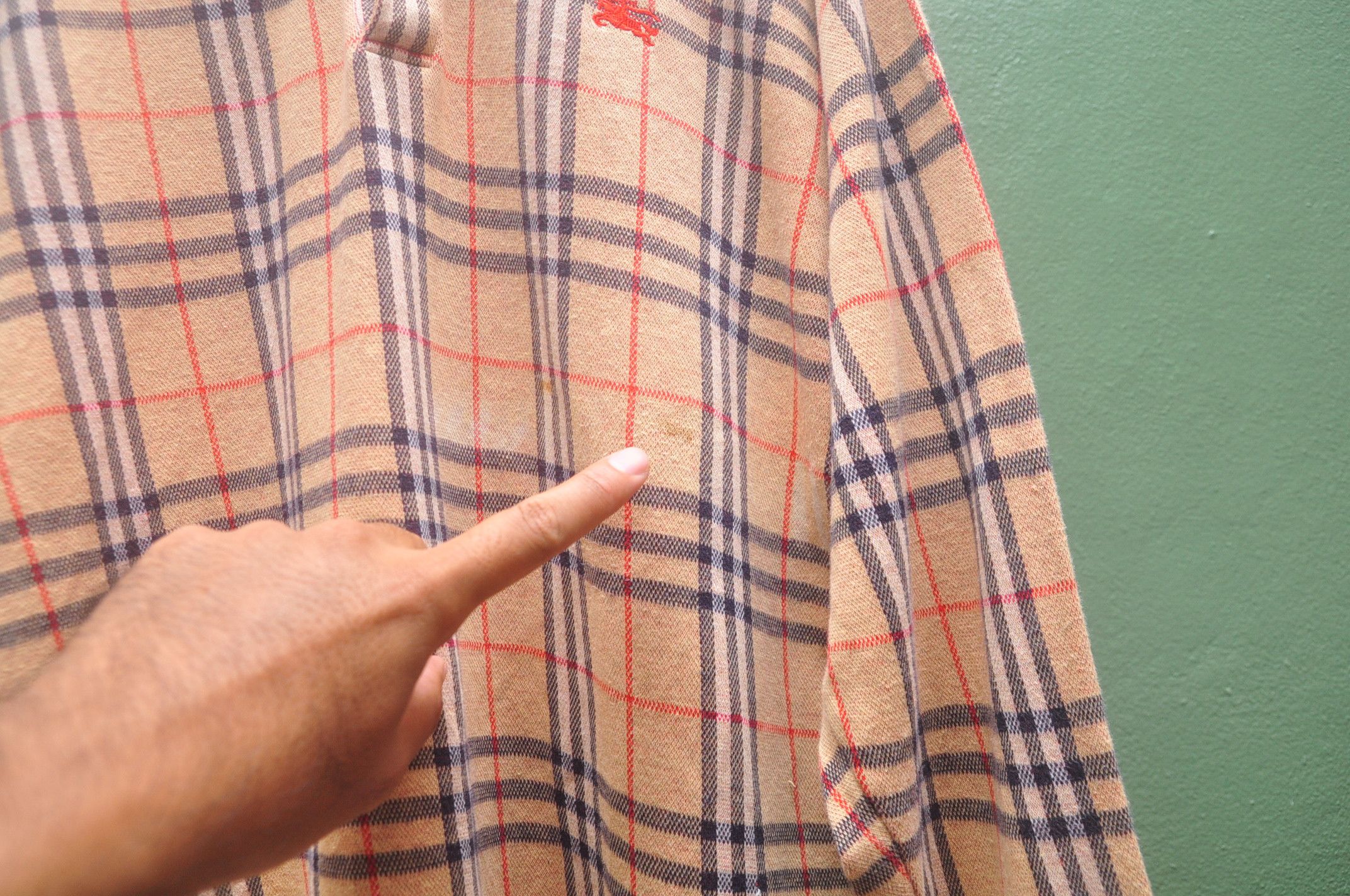 Burberry × Designer × Japanese Brand Vintage Burberrys Monogram Zucca Multicolour Long Sleeve Size US L / EU 52-54 / 3 - 4 Thumbnail