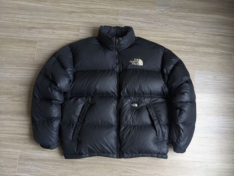 The North Face Vintage The North Face 700 nuptse Black Jacket | Grailed