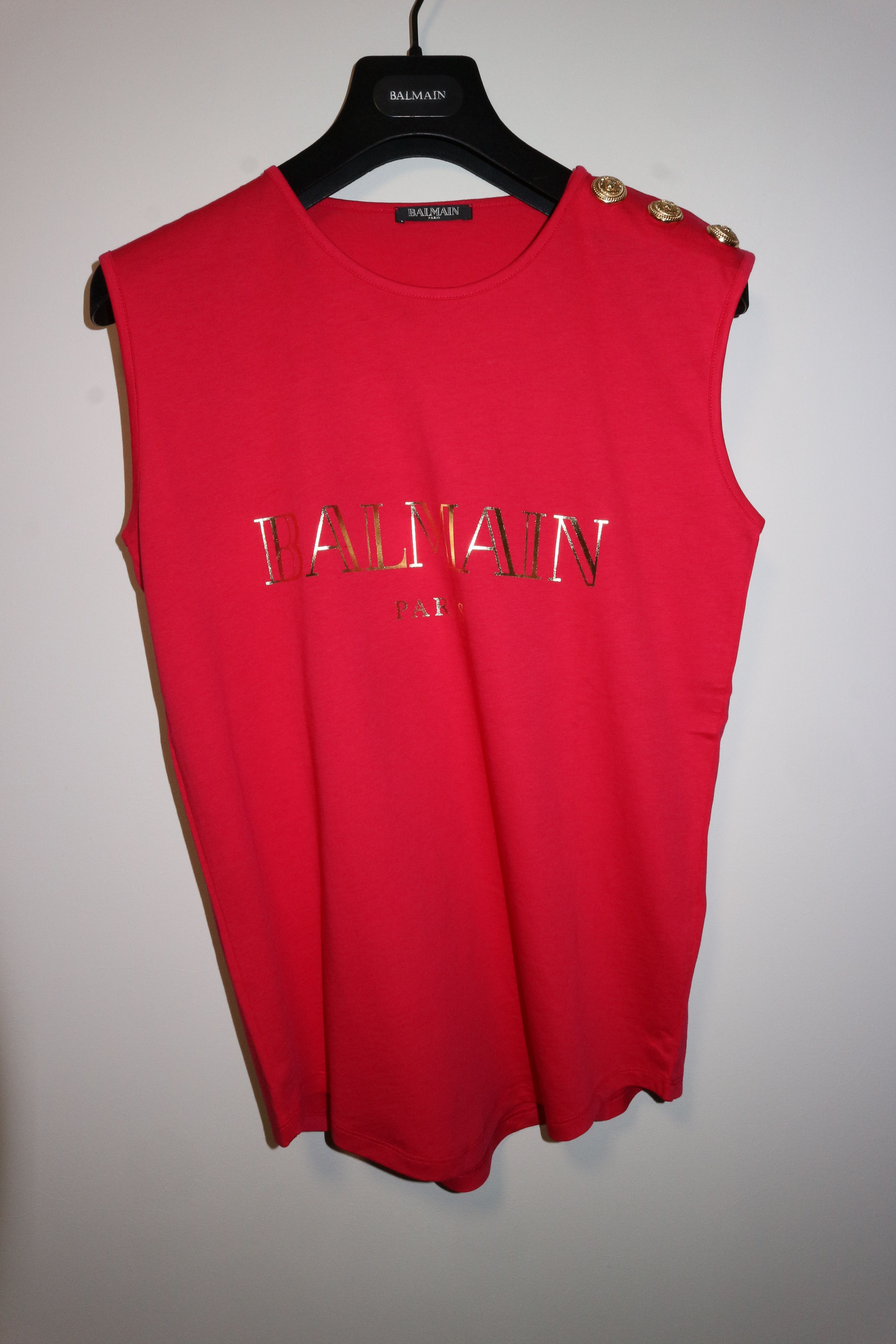 Balmain LOGO PRINT TANKTOP Size S / US 4 / IT 40 - 1 Thumbnail