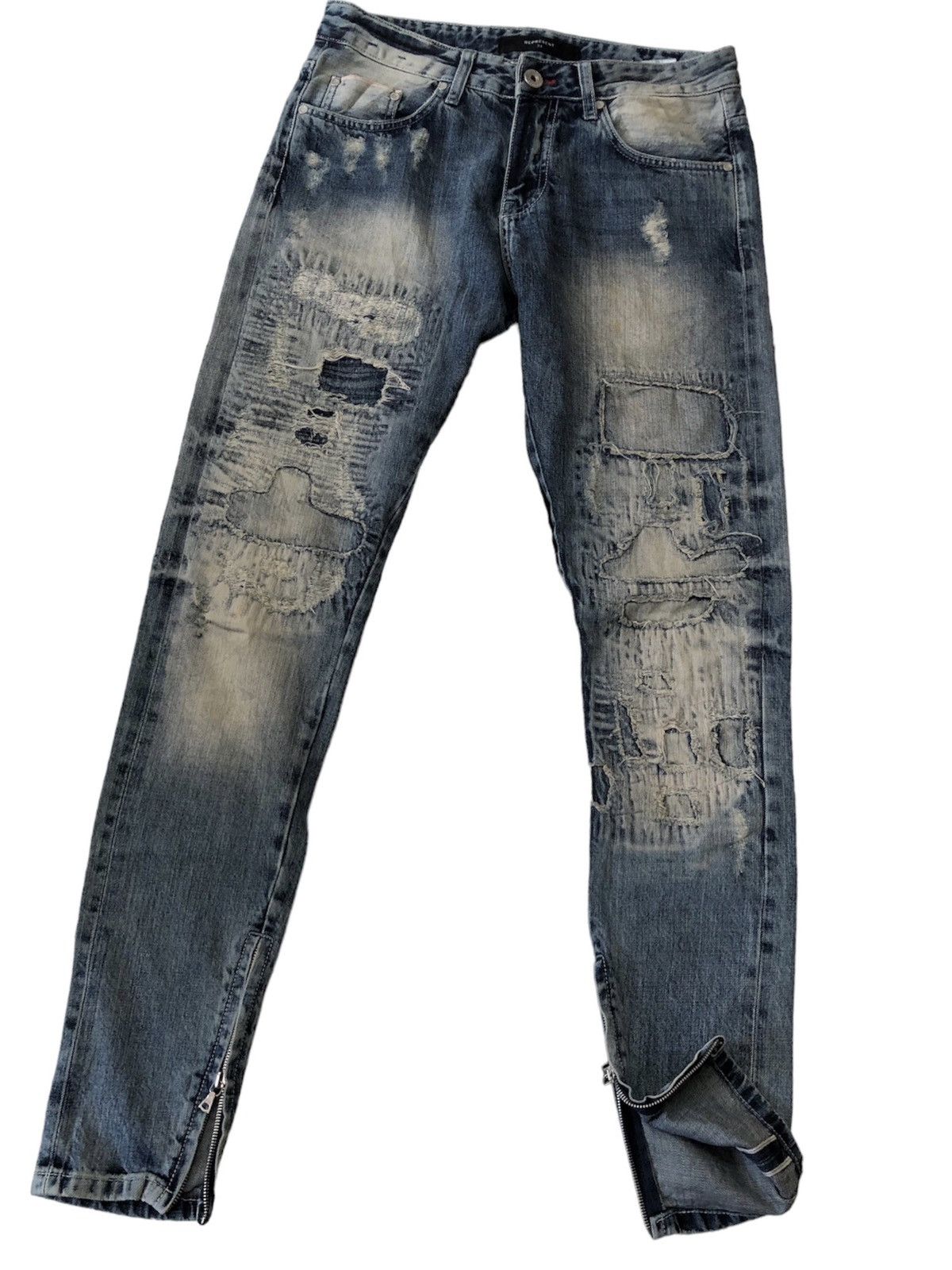 If Six Was Nine × Represent Clo. REPRESENT SELVEDGE JEANS Size US 31 - 18 Thumbnail