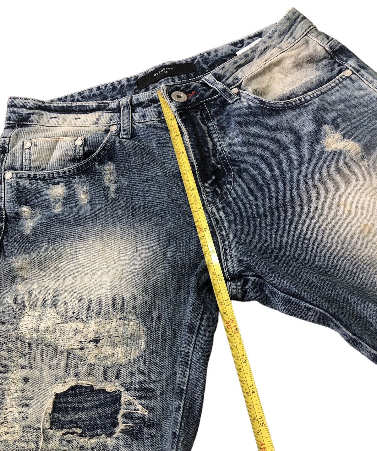 If Six Was Nine × Represent Clo. REPRESENT SELVEDGE JEANS Size US 31 - 8 Thumbnail