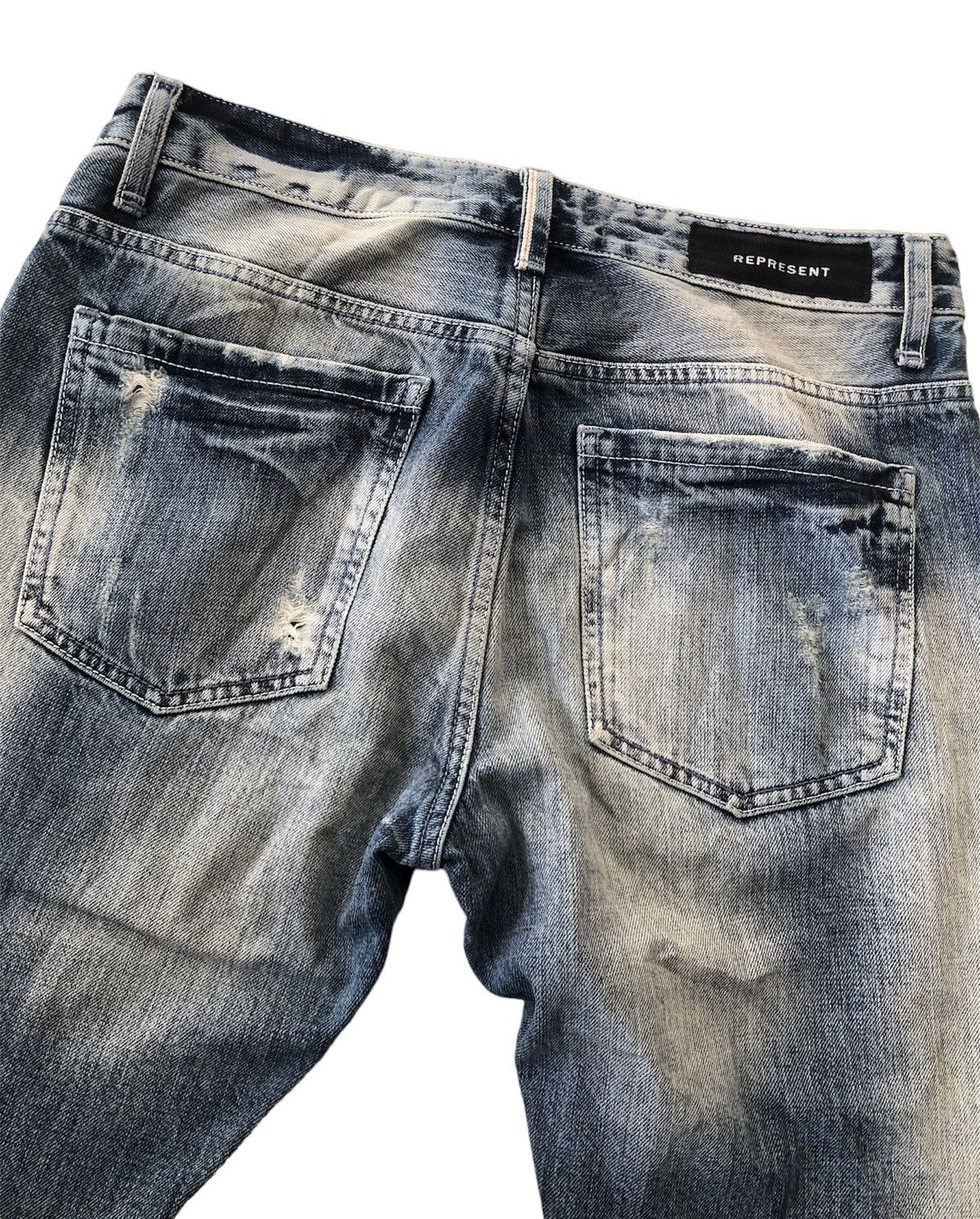 If Six Was Nine × Represent Clo. REPRESENT SELVEDGE JEANS Size US 31 - 12 Thumbnail