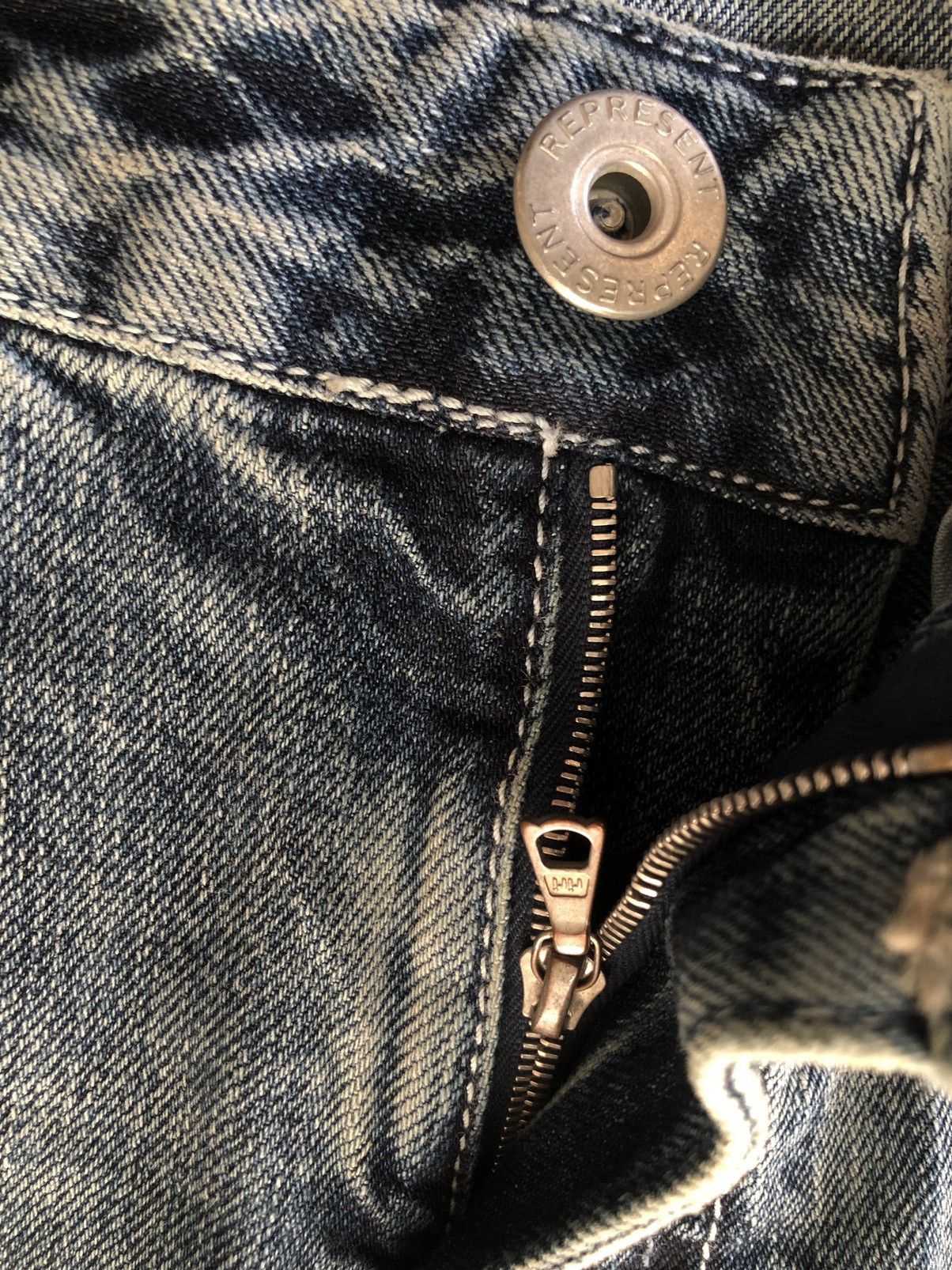 If Six Was Nine × Represent Clo. REPRESENT SELVEDGE JEANS Size US 31 - 17 Thumbnail