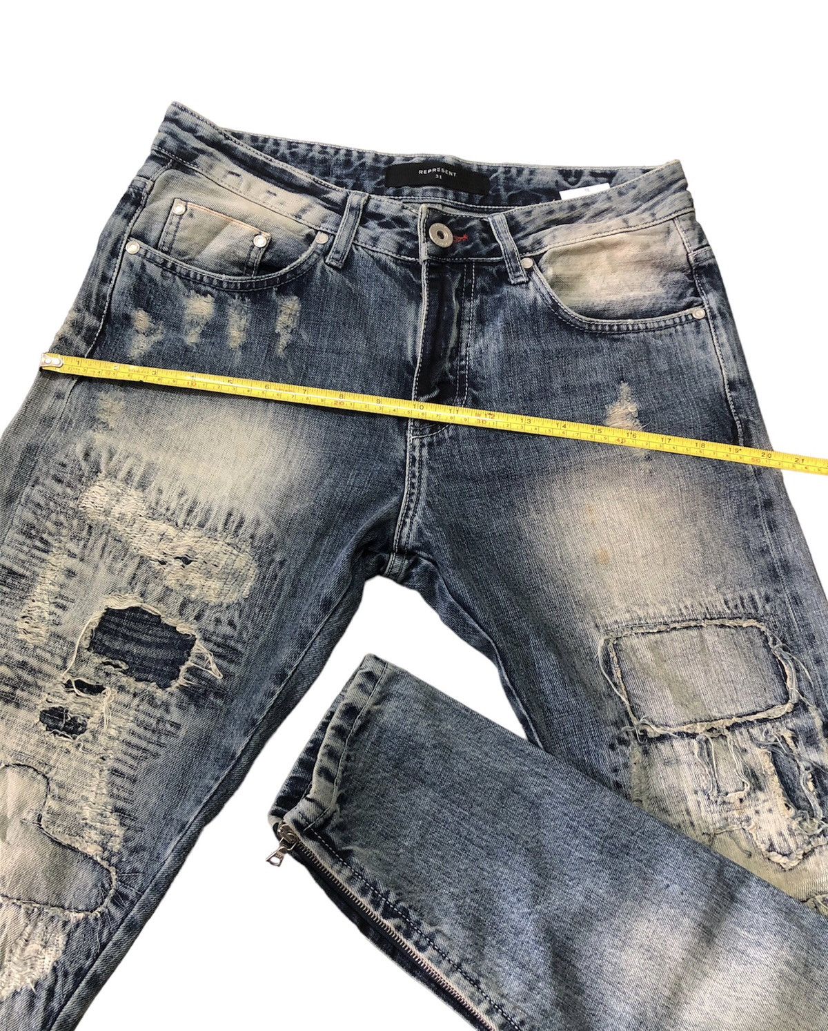 If Six Was Nine × Represent Clo. REPRESENT SELVEDGE JEANS Size US 31 - 4 Thumbnail