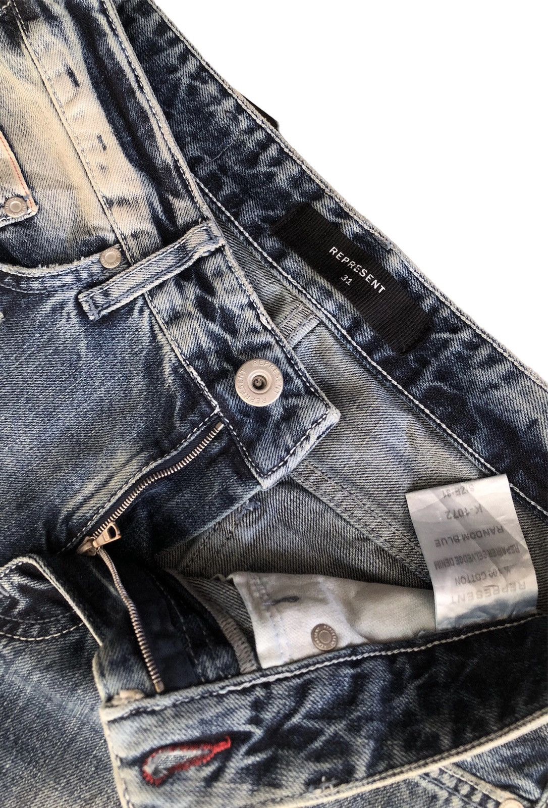 If Six Was Nine × Represent Clo. REPRESENT SELVEDGE JEANS Size US 31 - 23 Thumbnail